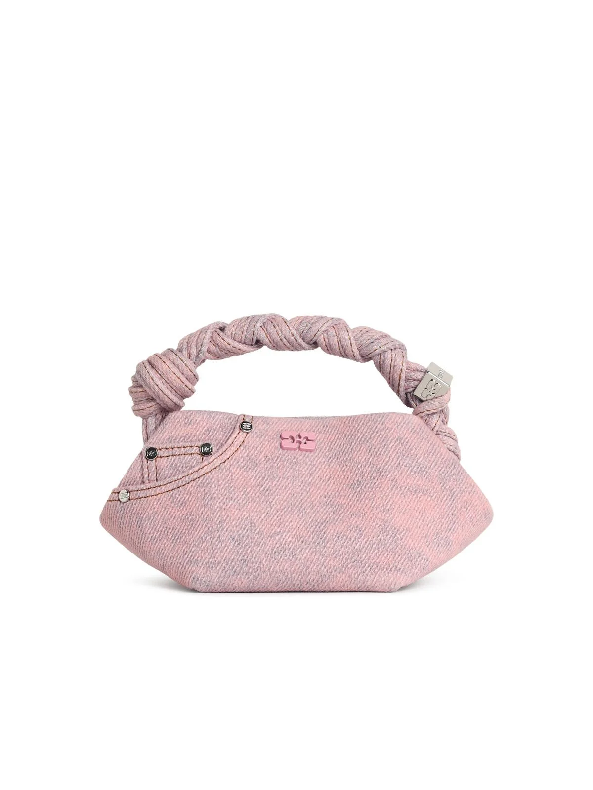 Ganni 'Bou' Mini Bag In Pink Denim Women - 1