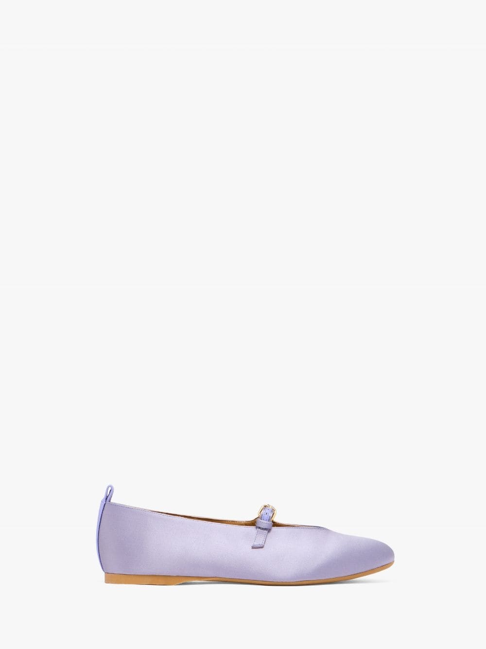 SATIN BALLERINAS WITH STRAP - 1