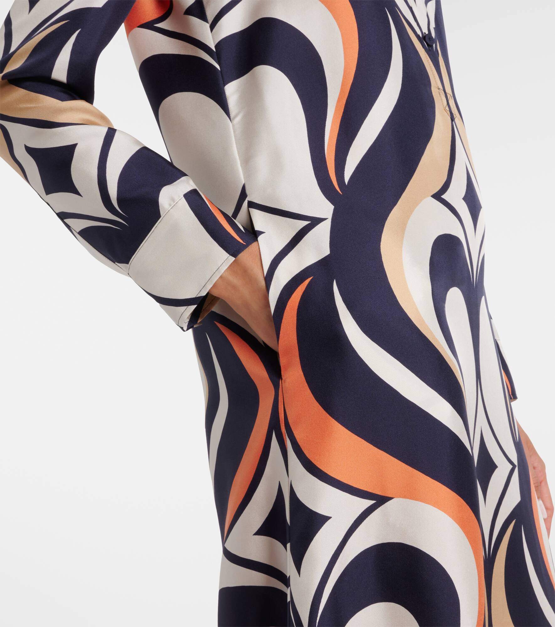 Chemise Swing printed silk shirt dress - 5