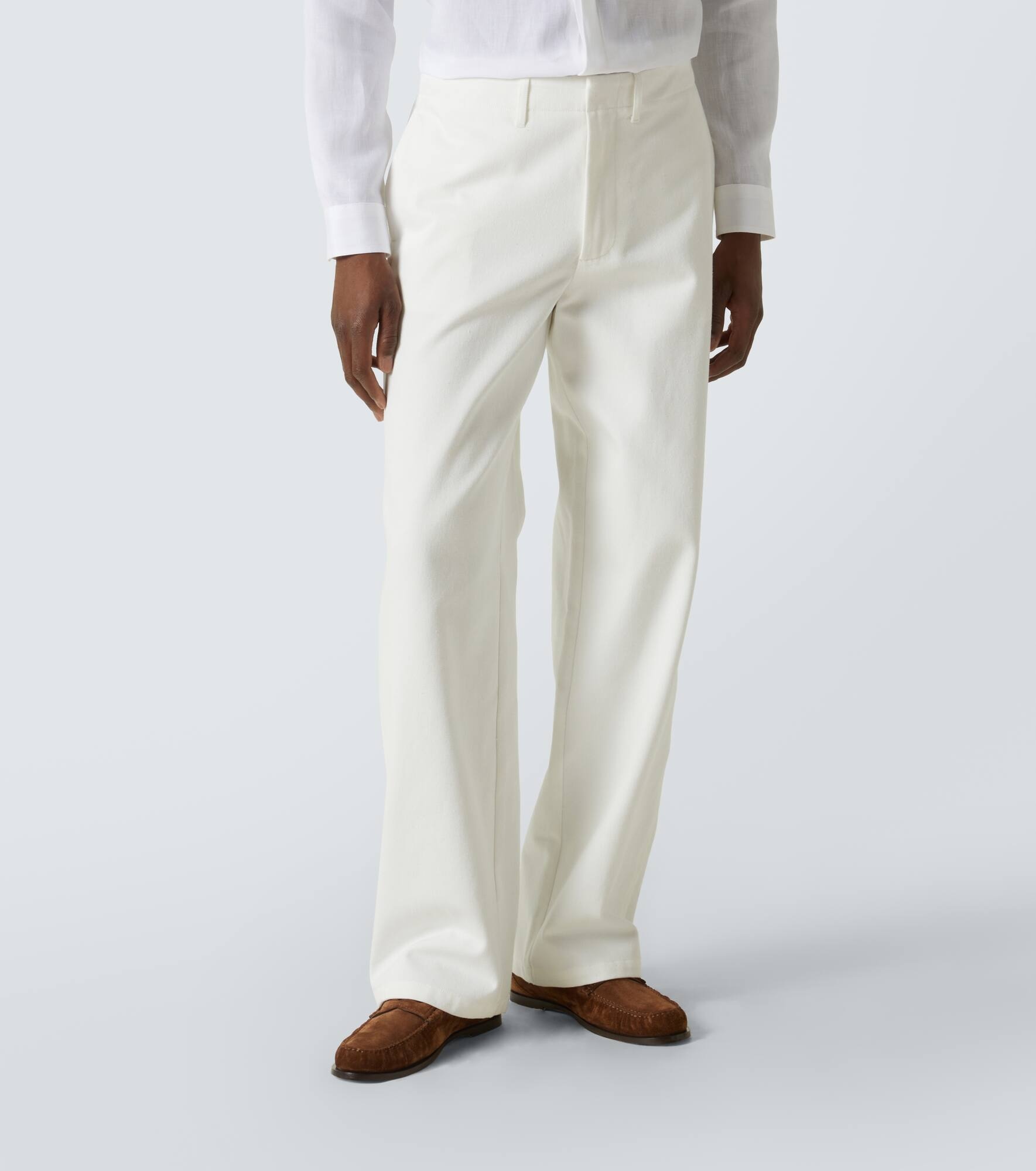Cotton wide-leg pants - 3