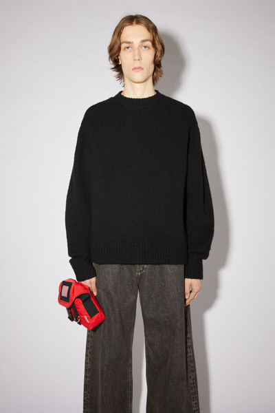 Acne Studios Crew neck sweater - All black outlook