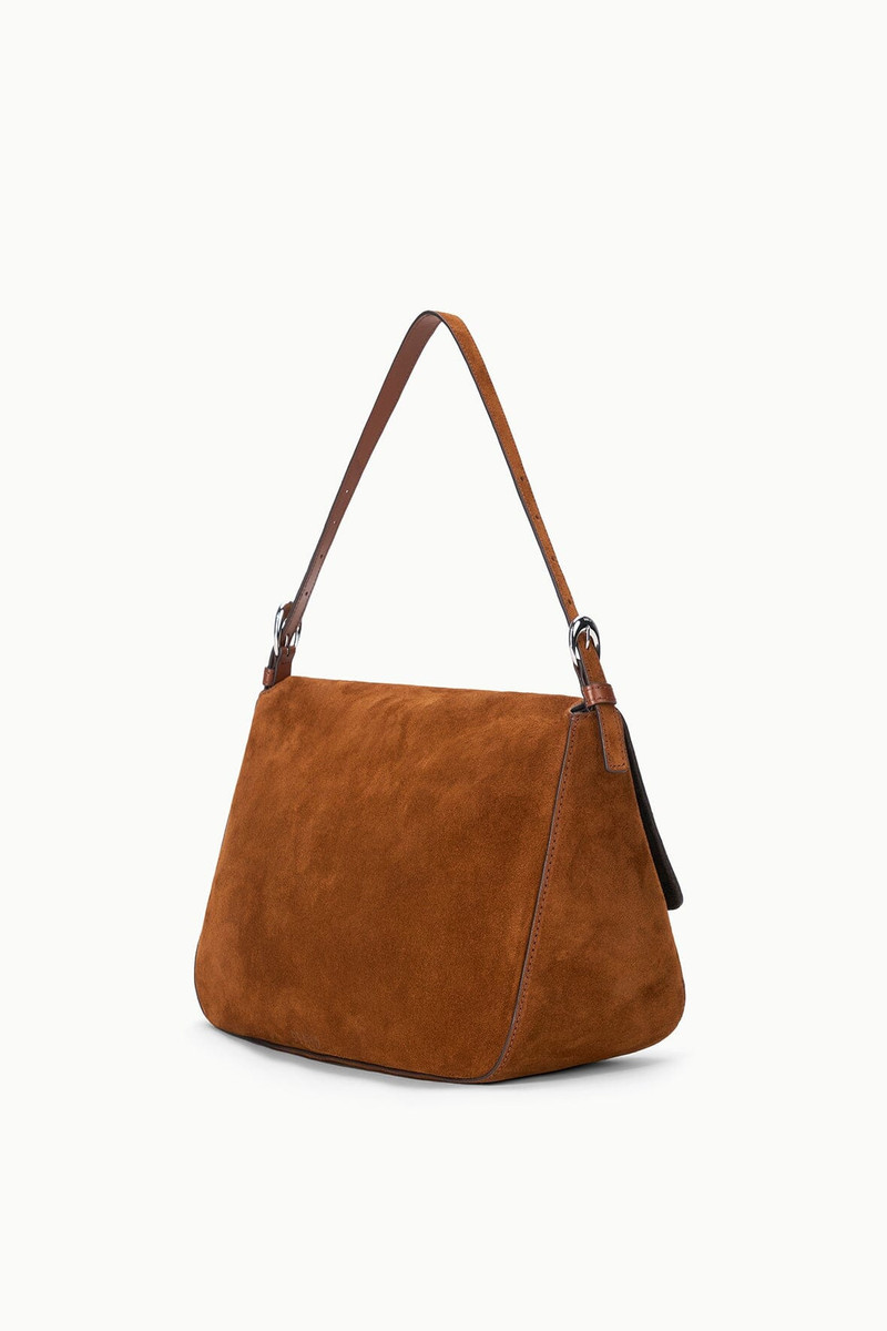 STAUD HARLOW MEDIUM BAG TABAC SUEDE 3