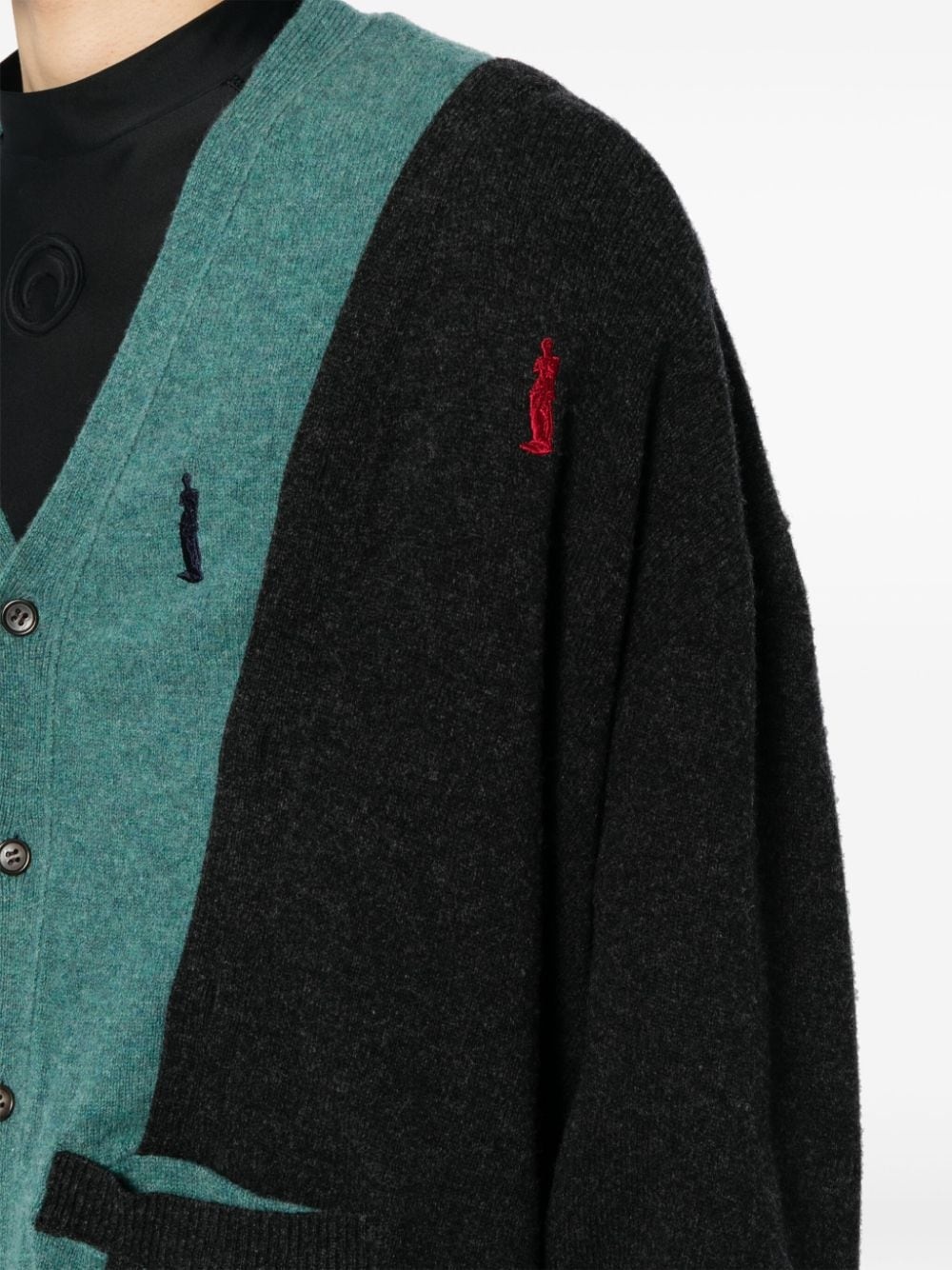 Undressed knitted cardigan - 5