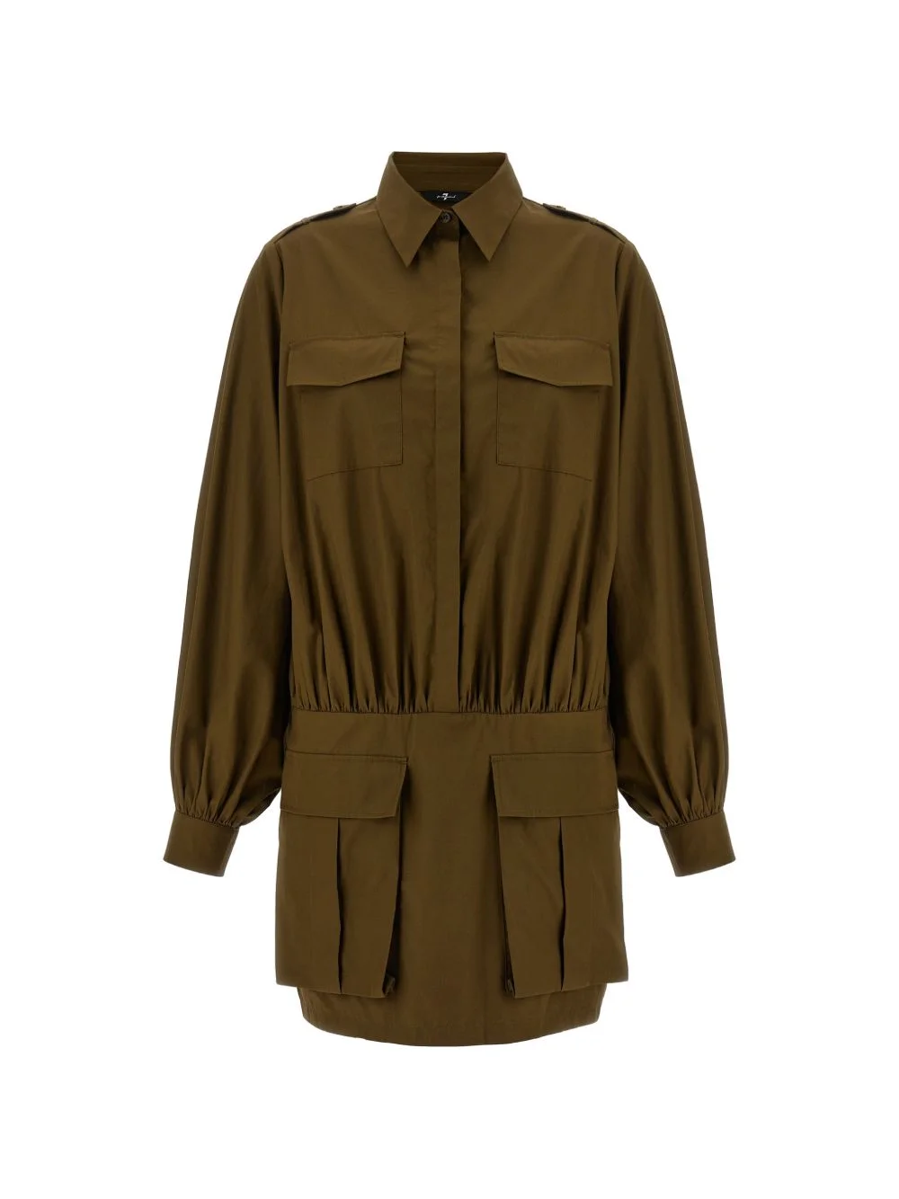 utility poplin mini dress - 1