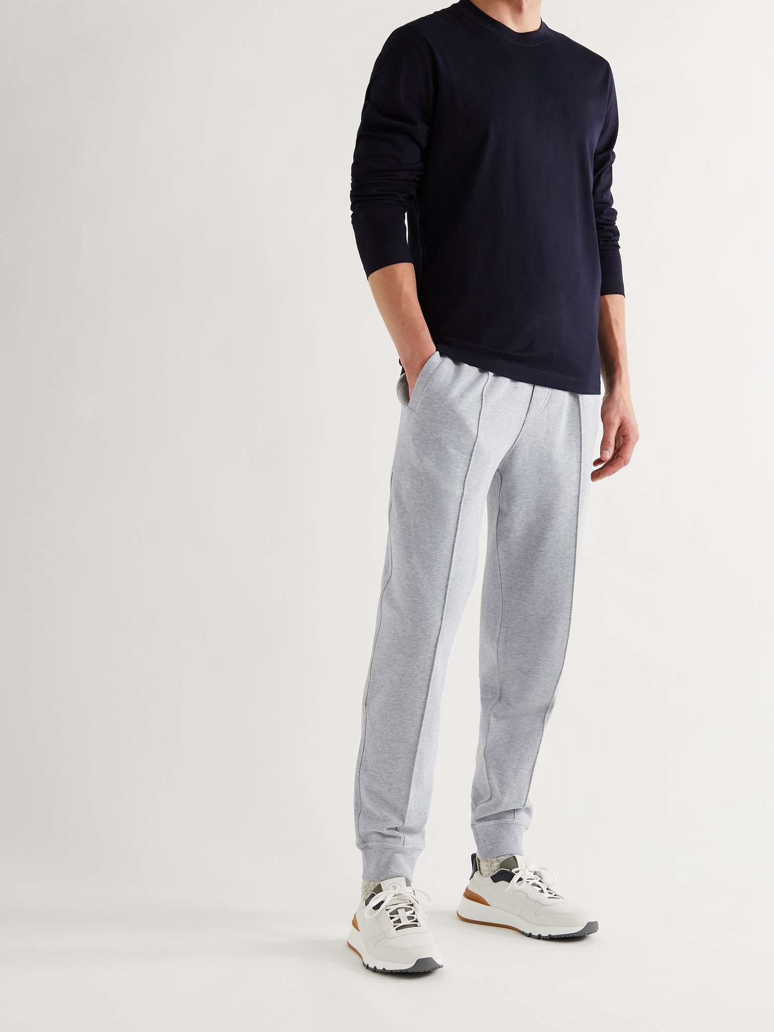 Tapered Cotton-Jersey Sweatpants - 2