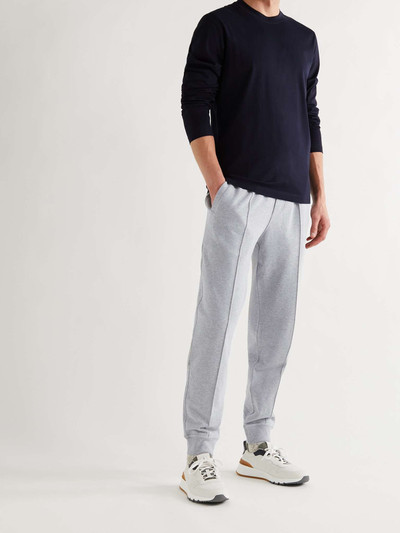 Brunello Cucinelli Tapered Cotton-Jersey Sweatpants outlook