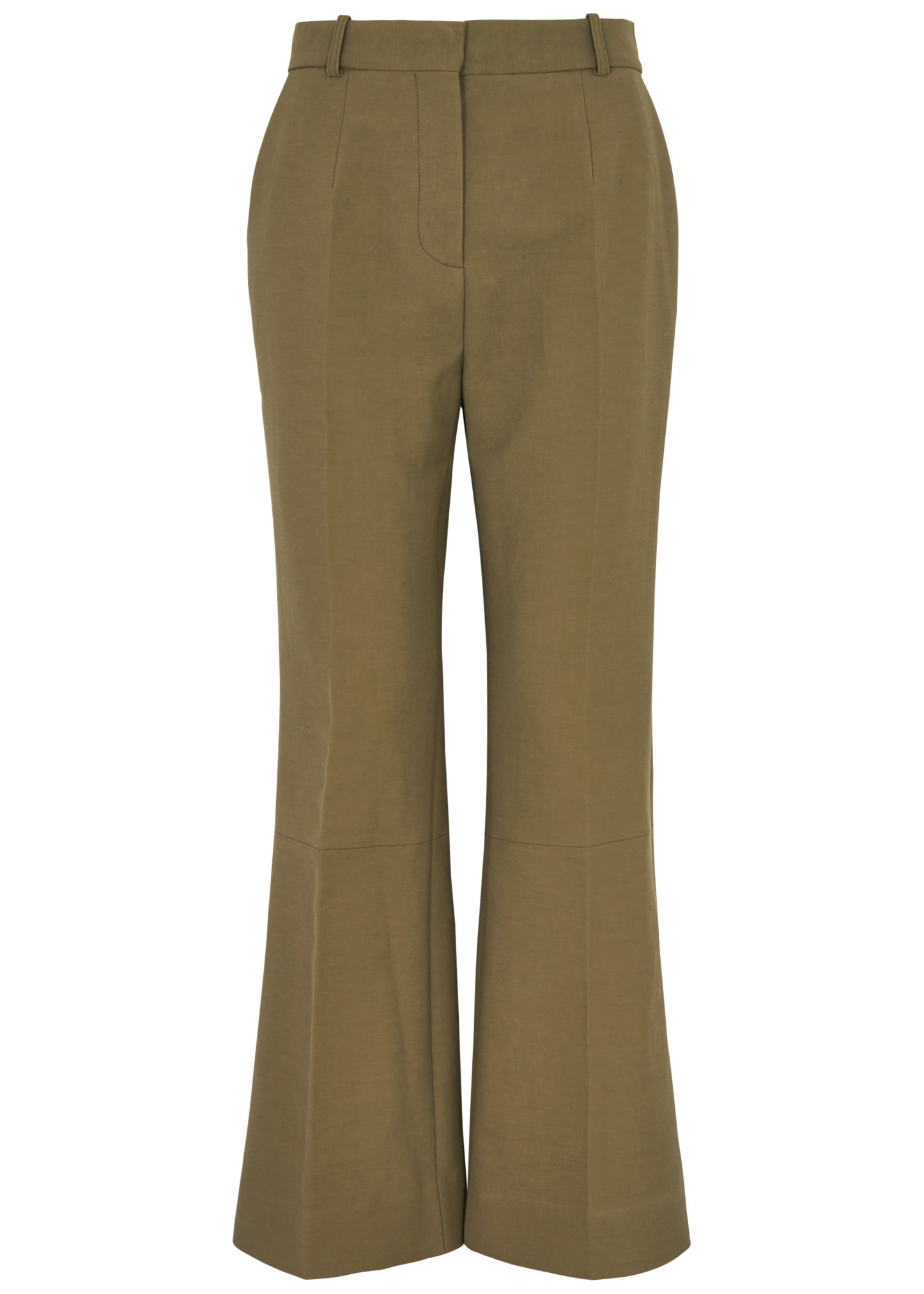 Kick-flare cotton trousers - 1
