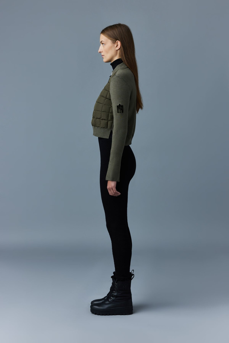 PEACHE recycled hybrid crop pullover 2