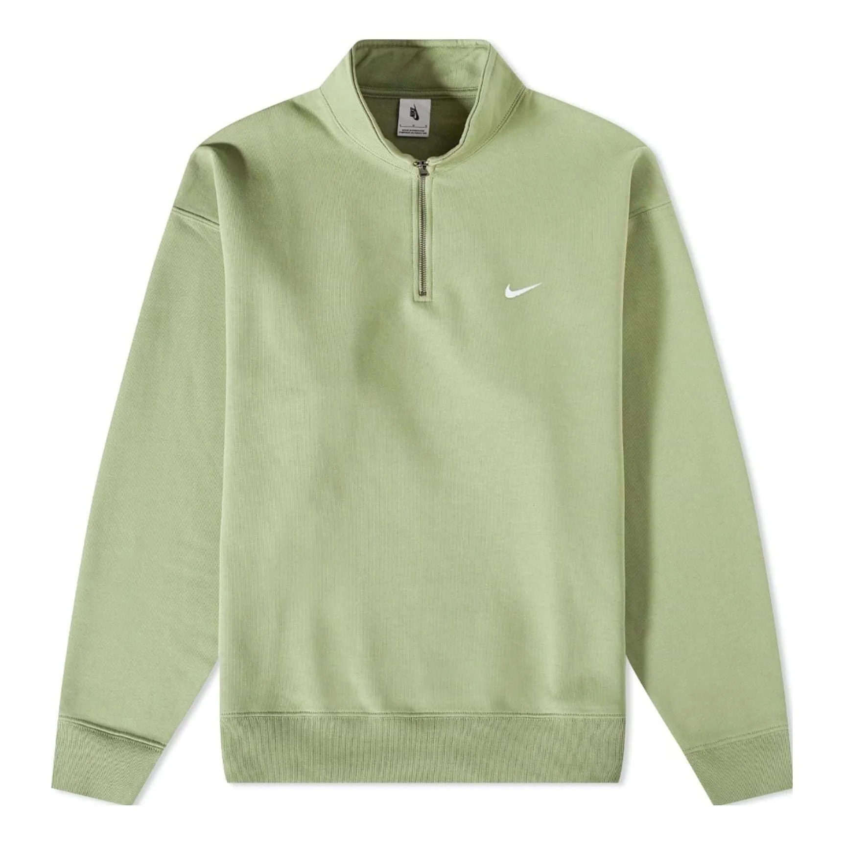 Nike Solo Swoosh Quarter-Zip Sweayshirt 'Oil Green' DQ5209-386 - 1