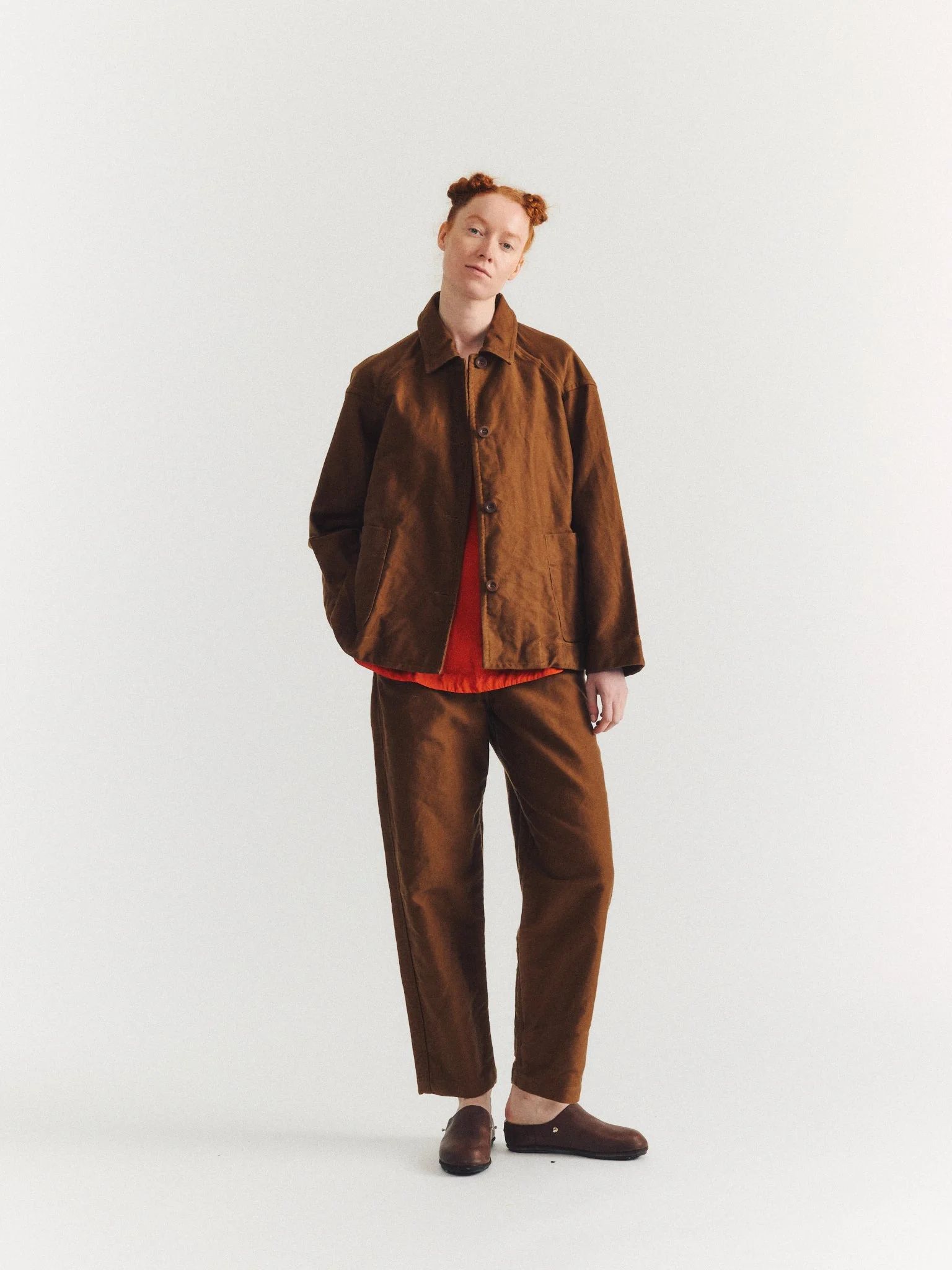 DRAYS TRAVAIL JACKET - FAILLE - GINGER - 1