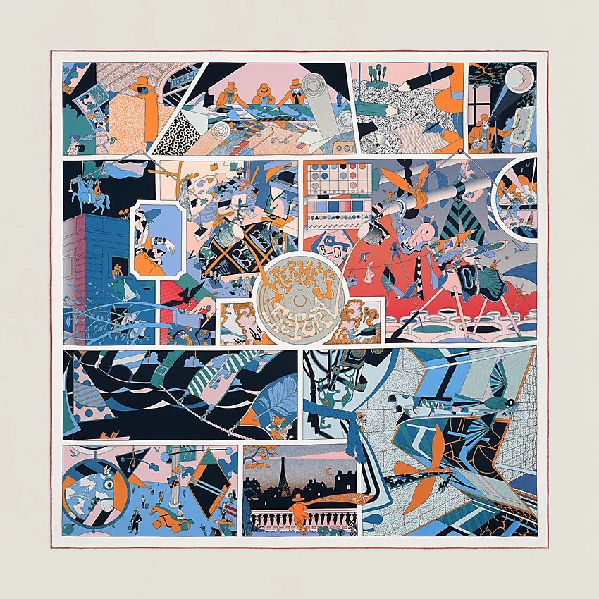 Hermès Factory double face scarf 90 - 4