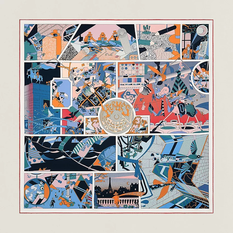 Hermès Factory double face scarf 90 4