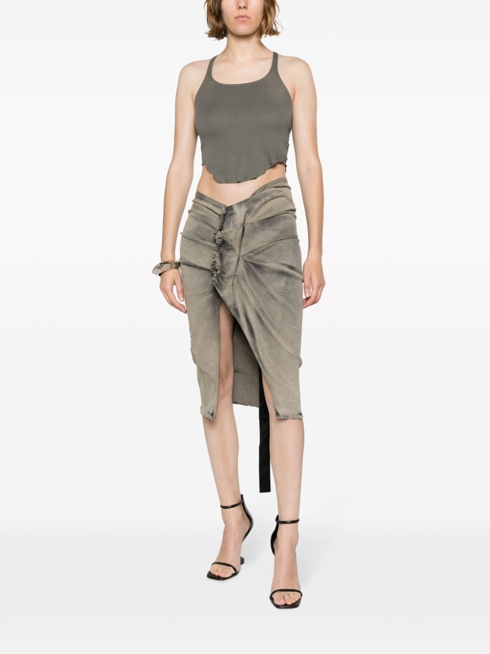 EDFU front-slit midi skirt - 2