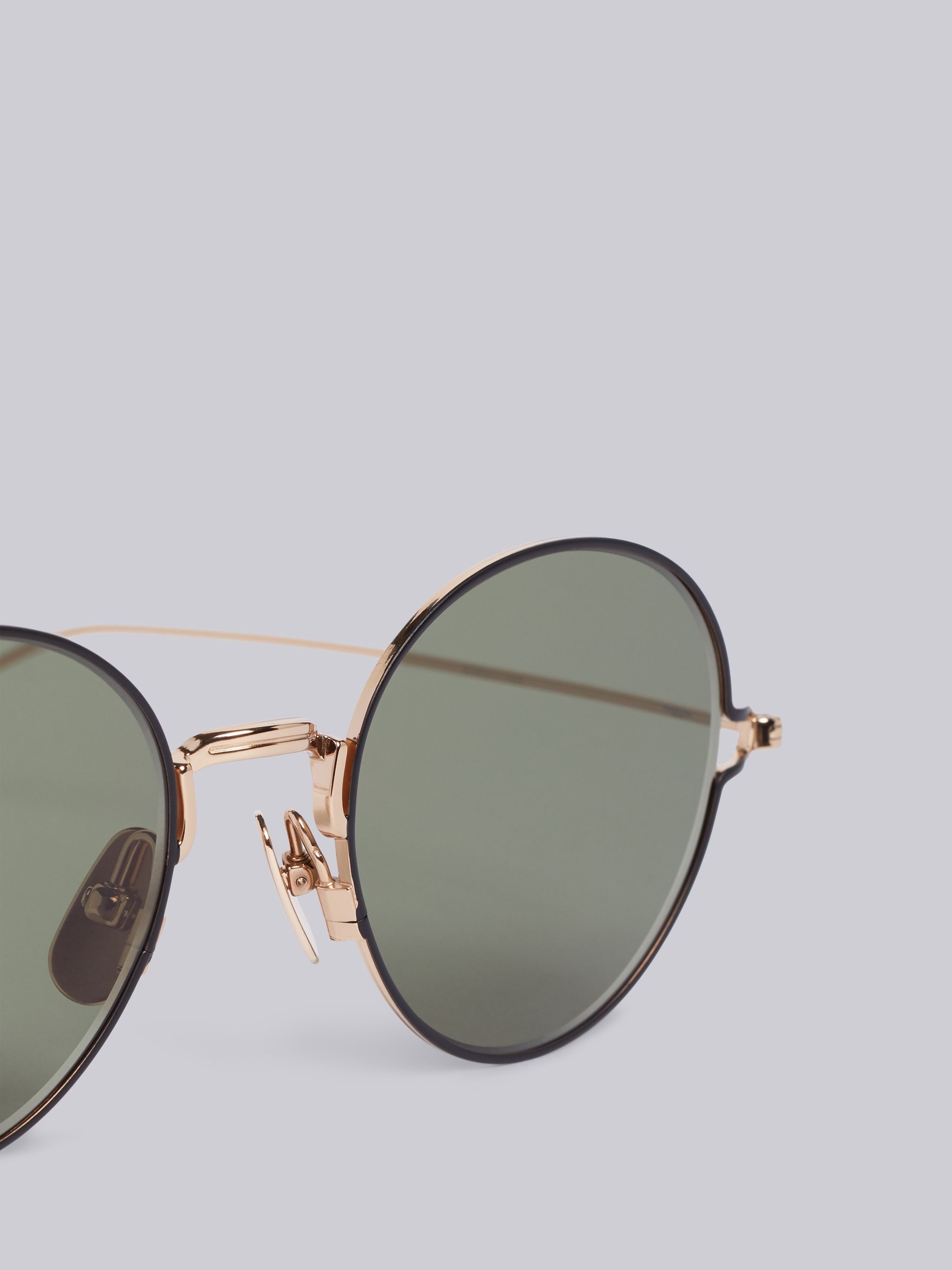 TB915 - Gold Round Eye Sunglasses - 2