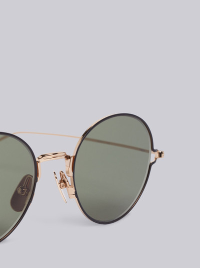 Thom Browne TB915 - Gold Round Eye Sunglasses outlook