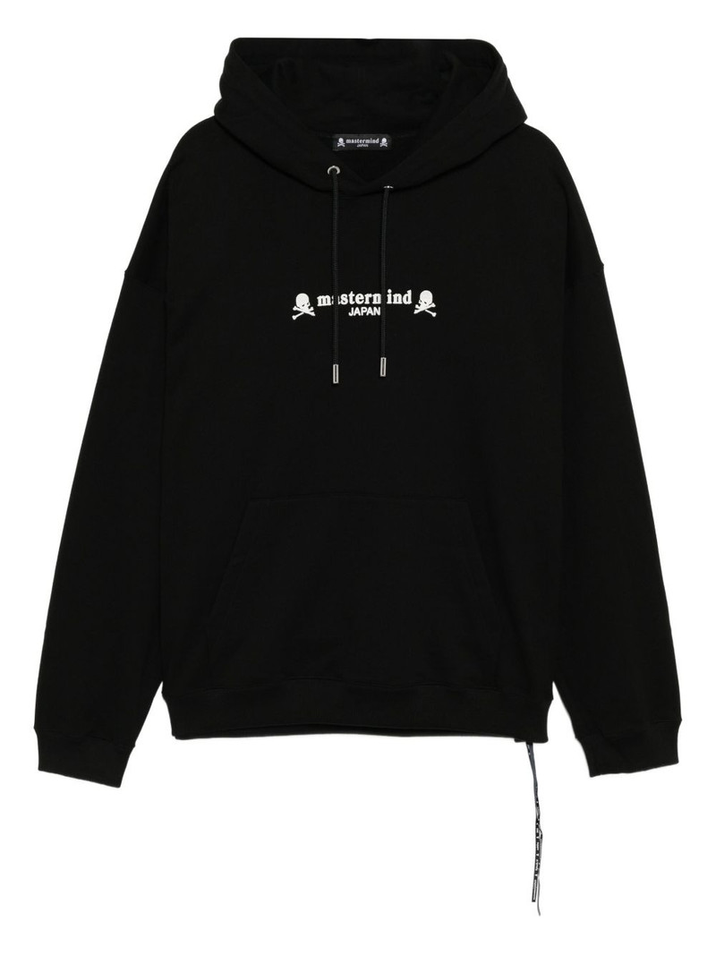 logo-embroidered hoodie 1