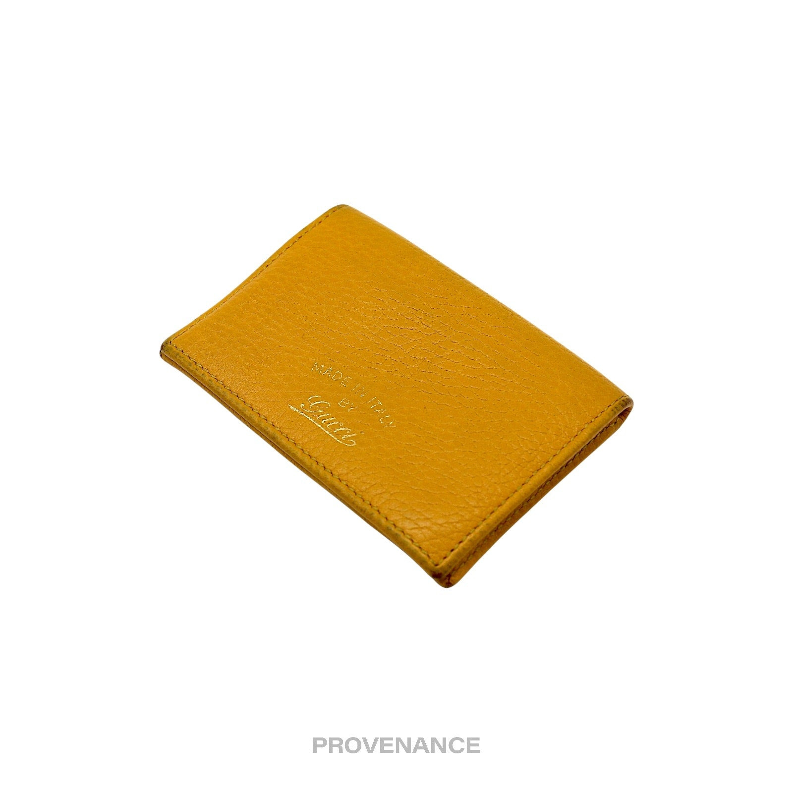Gucci MII Pocket Organizer Wallet - Yellow Tumbled Leather - 3