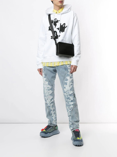 Off-White rip-off straight-leg jeans outlook