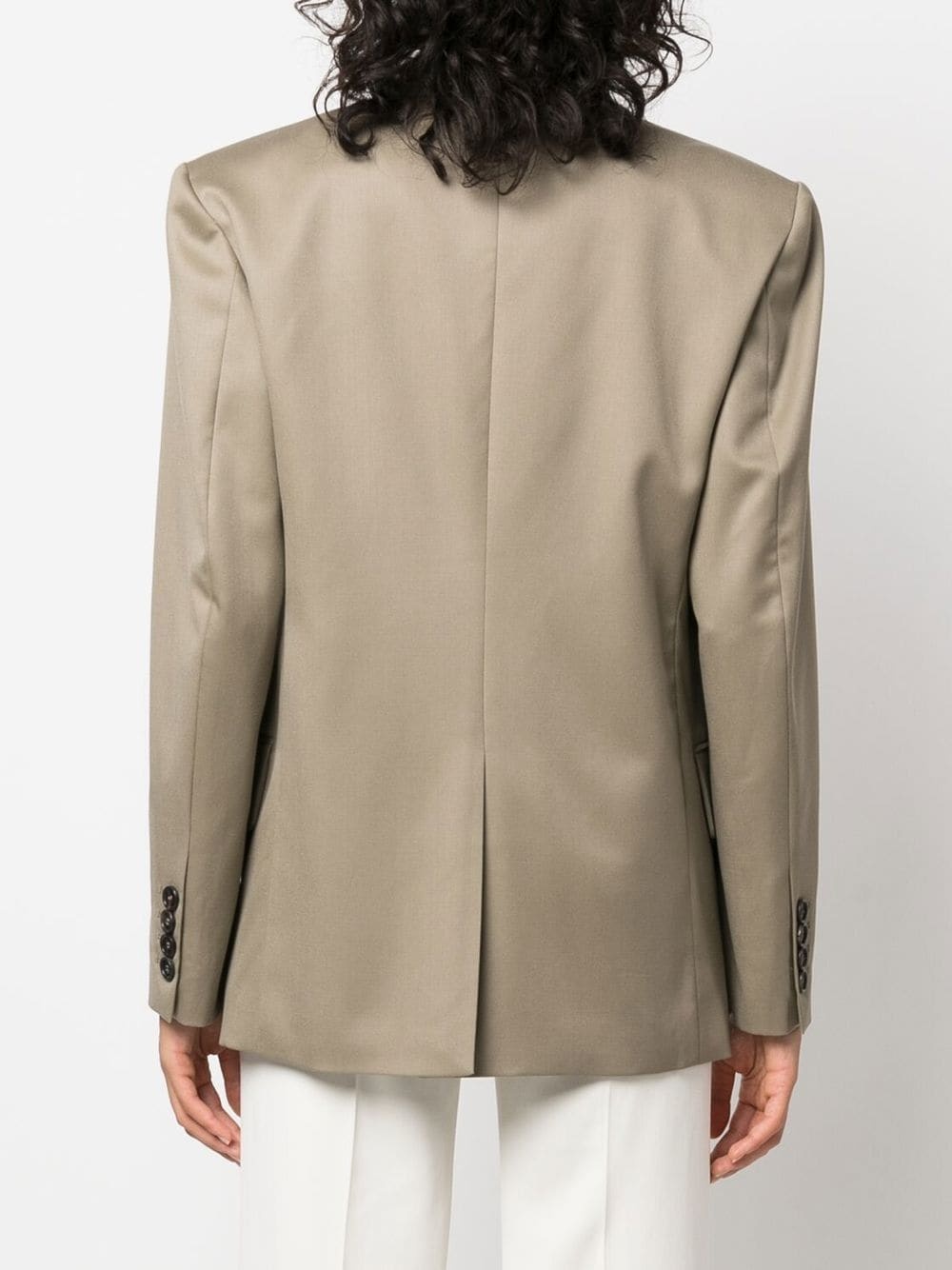 notched-collar wool jacket - 4