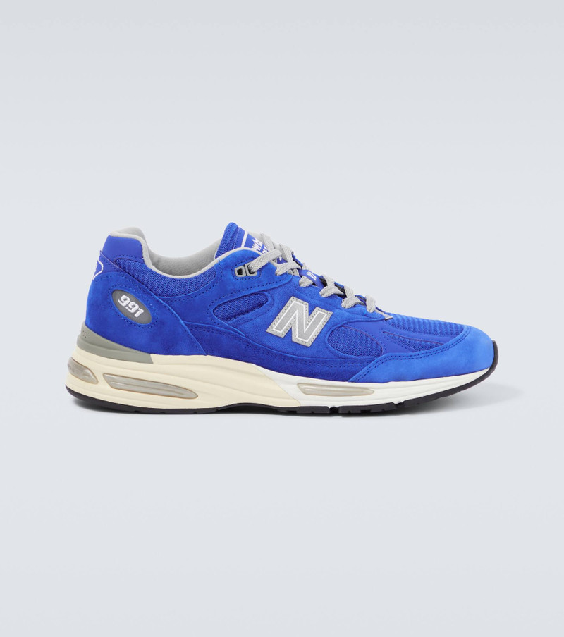 Made In UK 991v2 suede-trimmed sneakers - 1