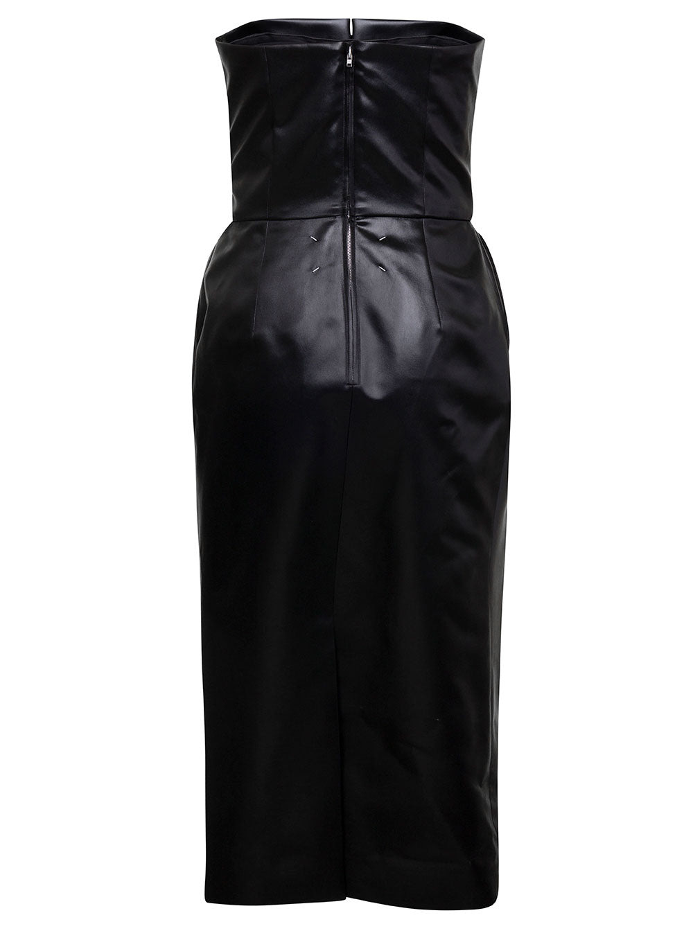 Maison Margiela Women Back Sleeveless Bustier Midi Dress In Acetate Woman - 2