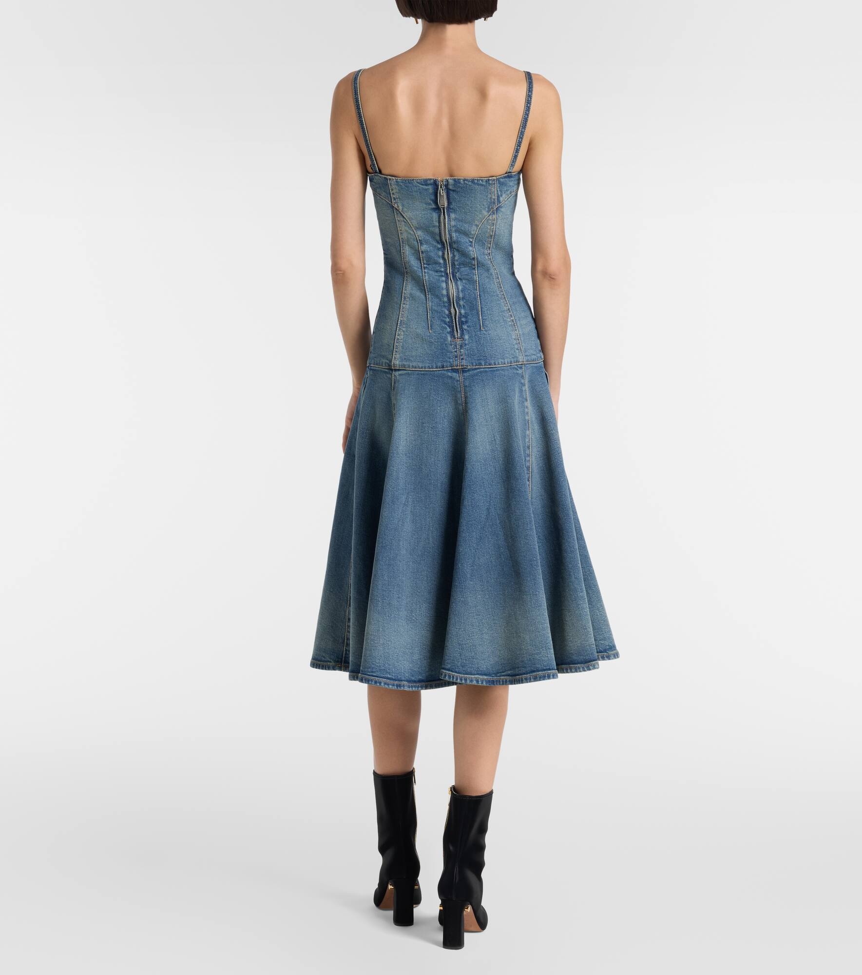 Denim midi dress - 3