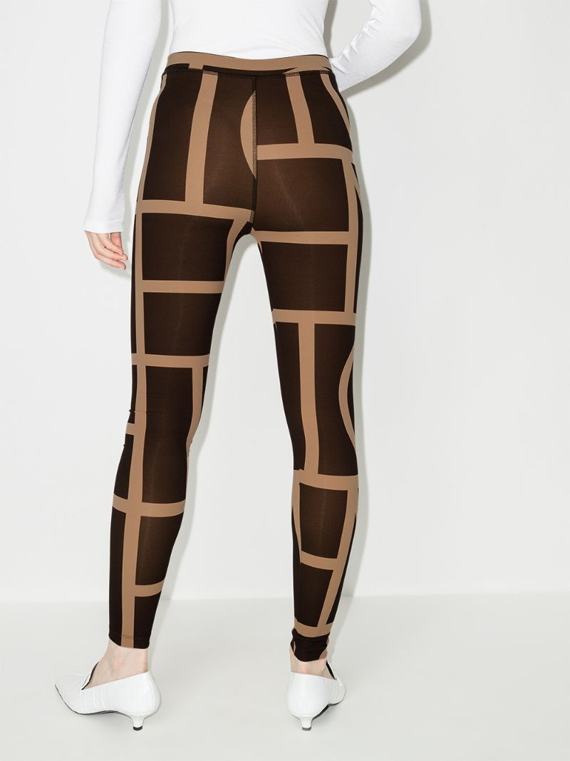 high-waisted monogram leggings - 3