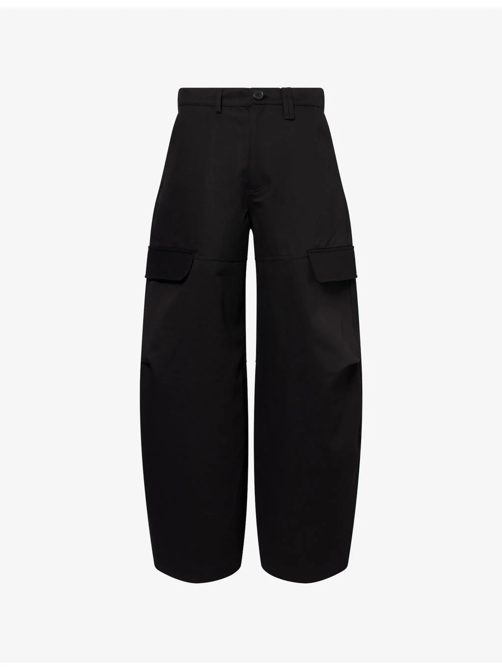 Pleat Balloon Cotton Cargo Trousers - 1