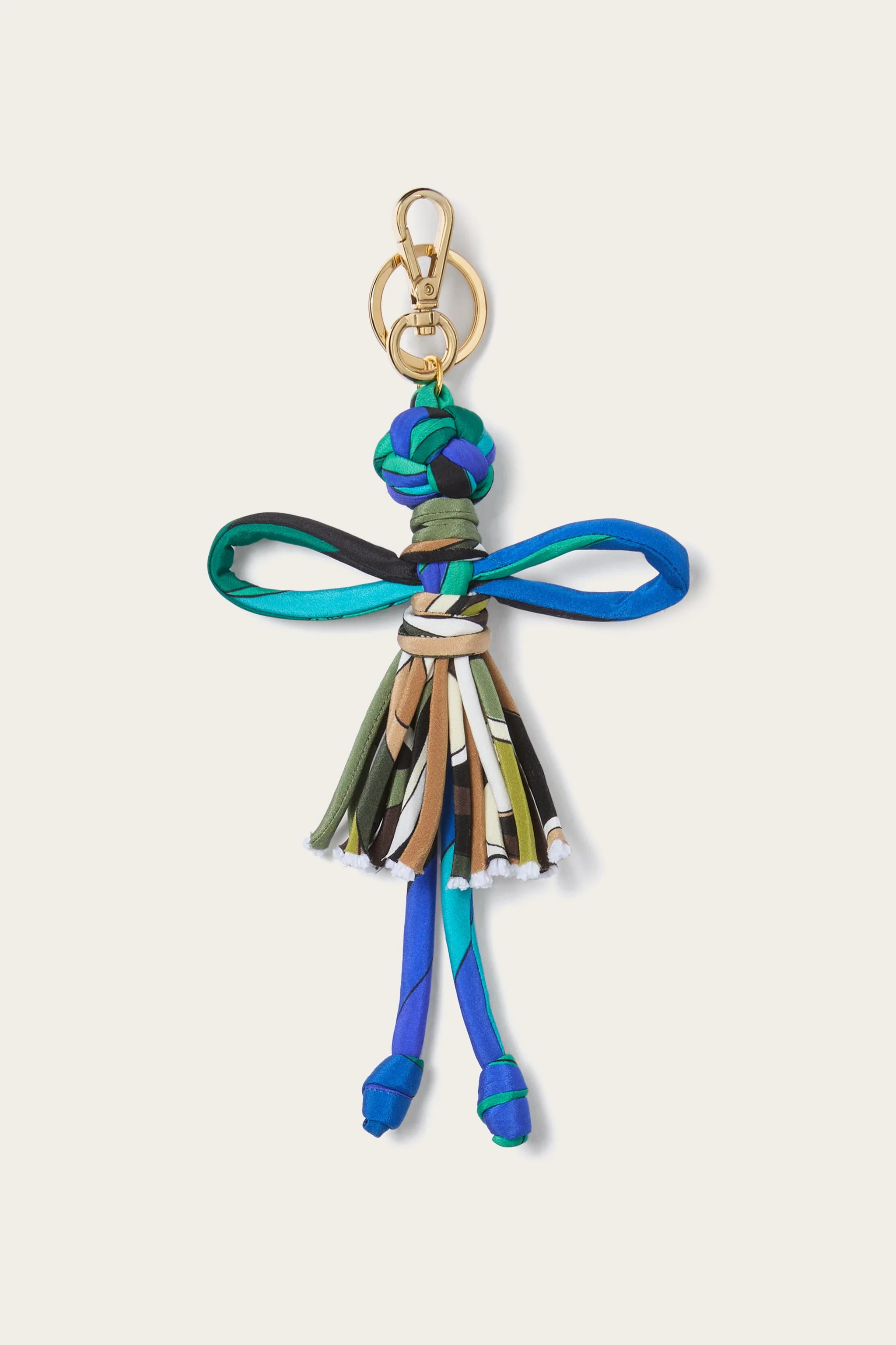 IRIDE PRINT SILK KEYCHAIN - 1