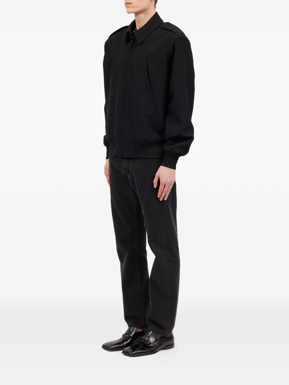 collared wool jacket - 5