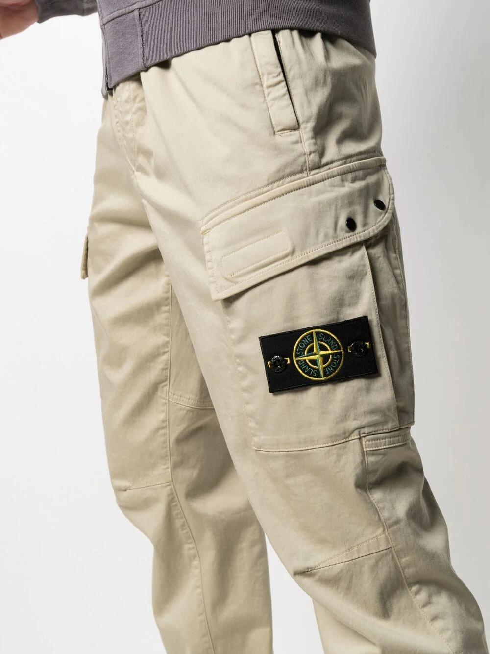 compass badge pull-on trousers - 5