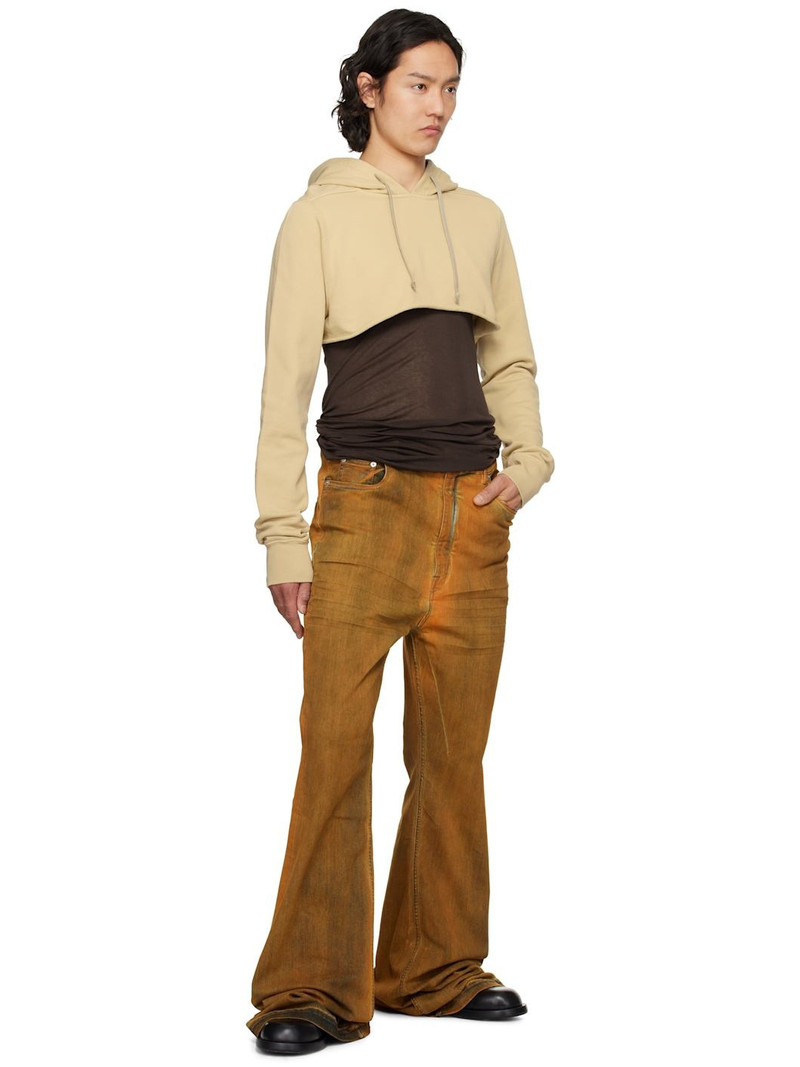 Rick Owens DRKSHDW Orange Hollywood Bolan Bootcut Jeans outlook