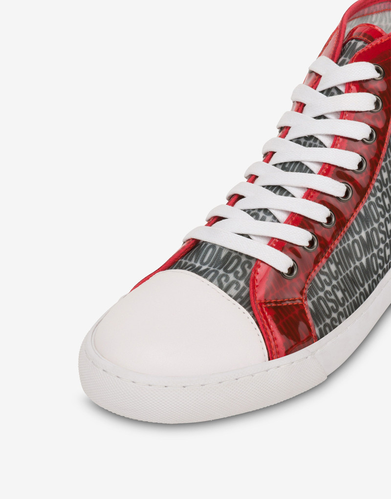 LOST & FOUND MESH HIGH-TOP SNEAKERS 4