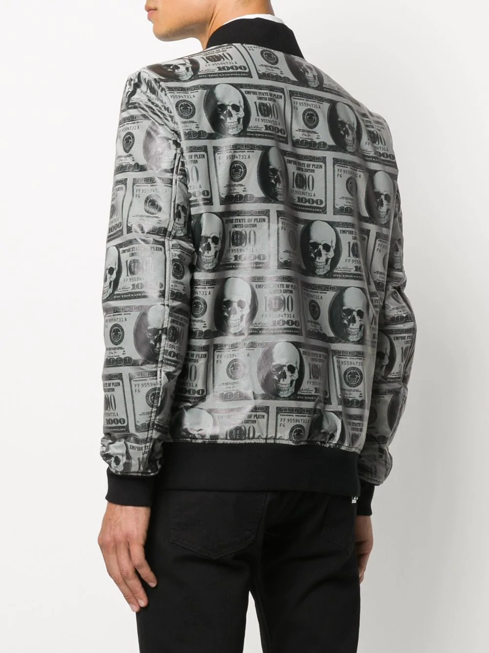 skull-print bomber jacket - 4