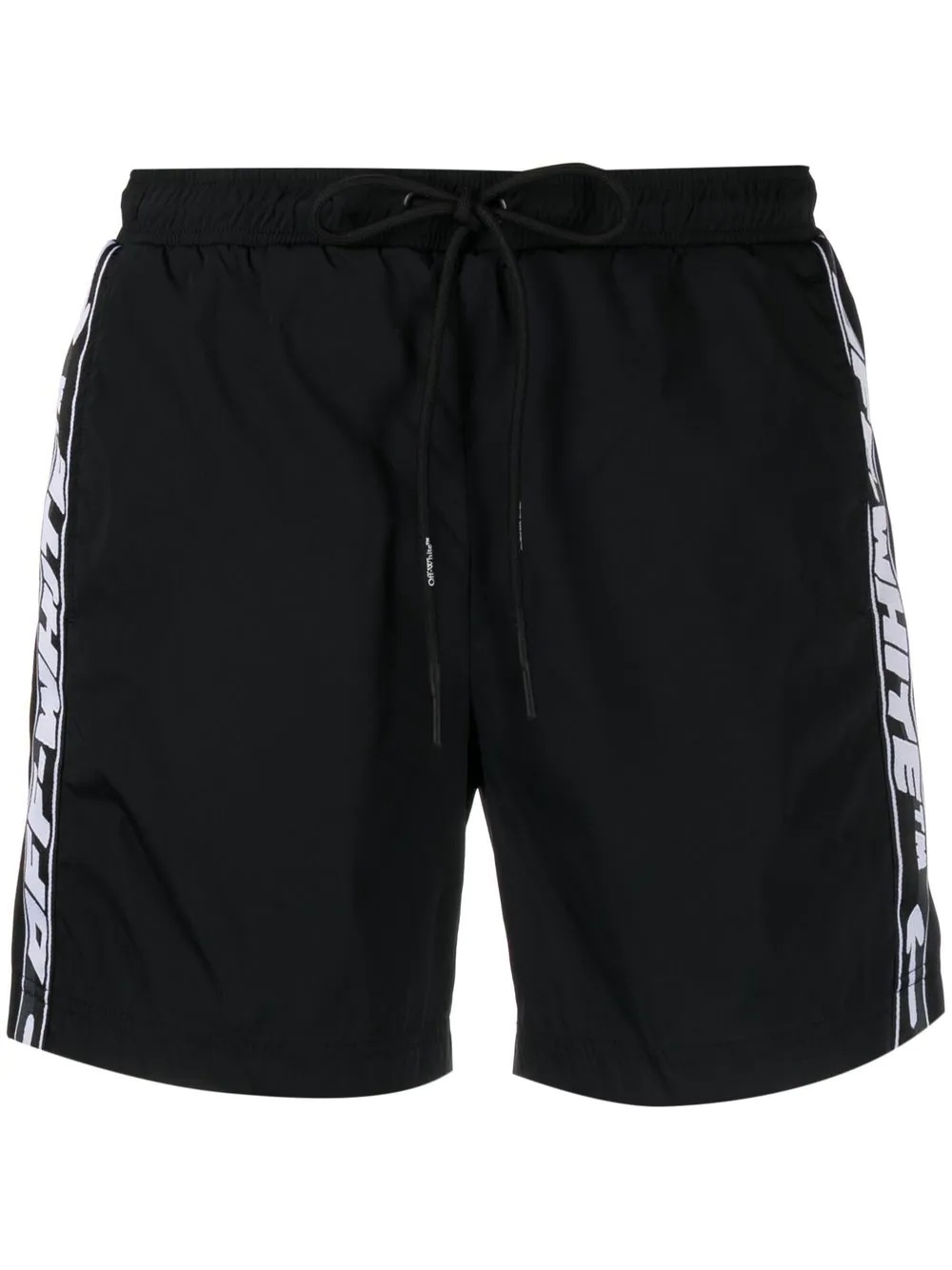 logo-tape swim shorts - 1