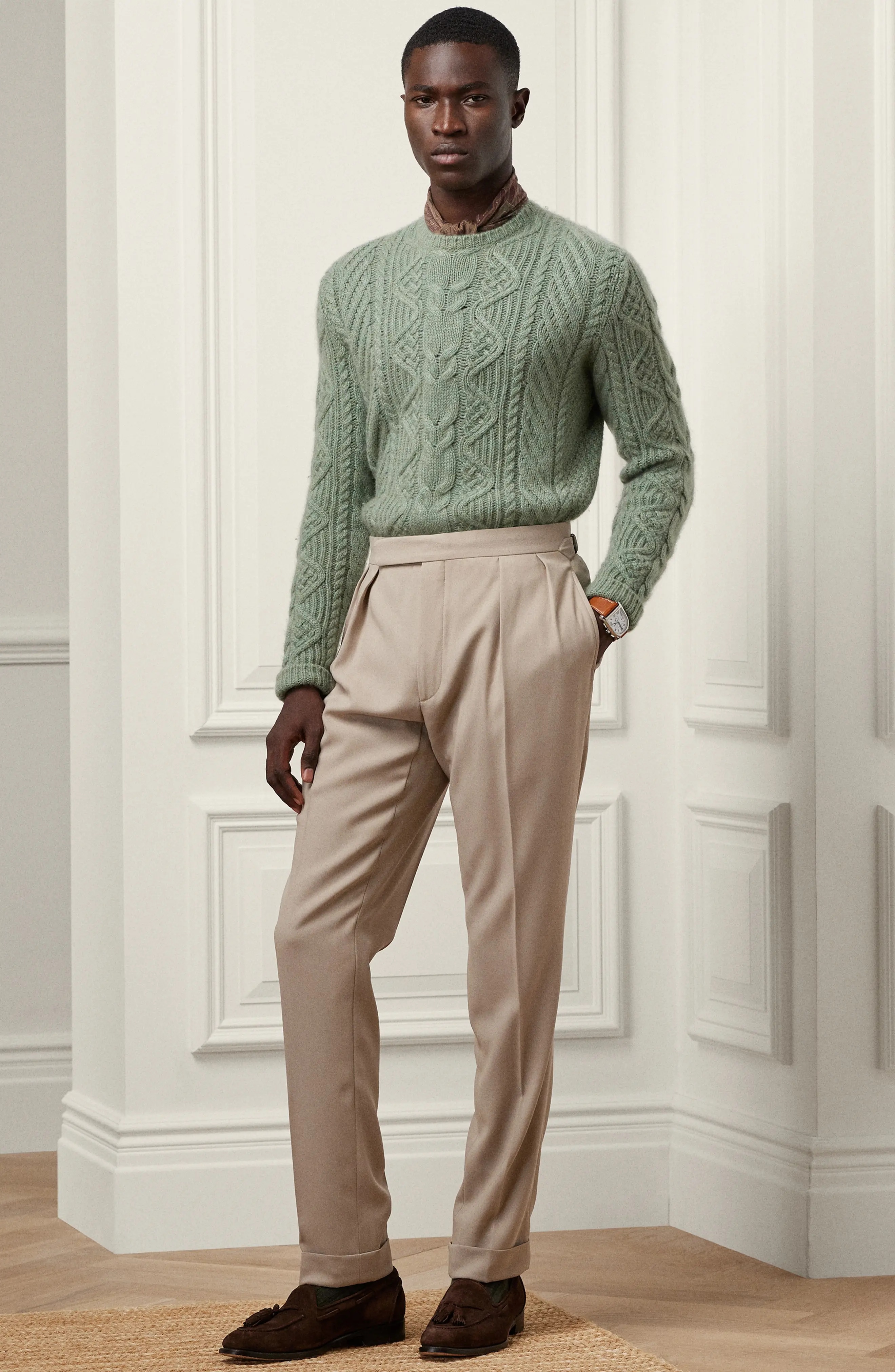 Gregory Pleated Wool Crepe Trousers - 7