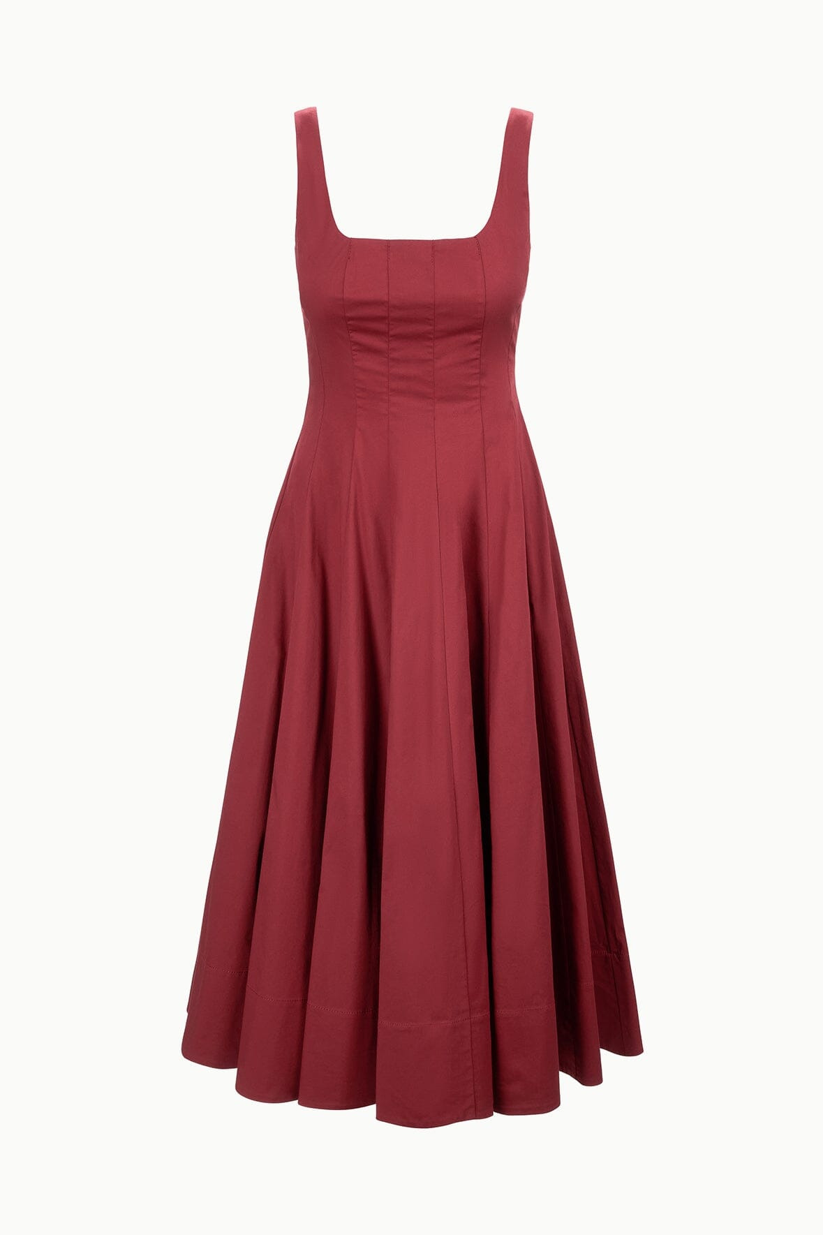 STAUD WELLS DRESS SANGRIA - 1