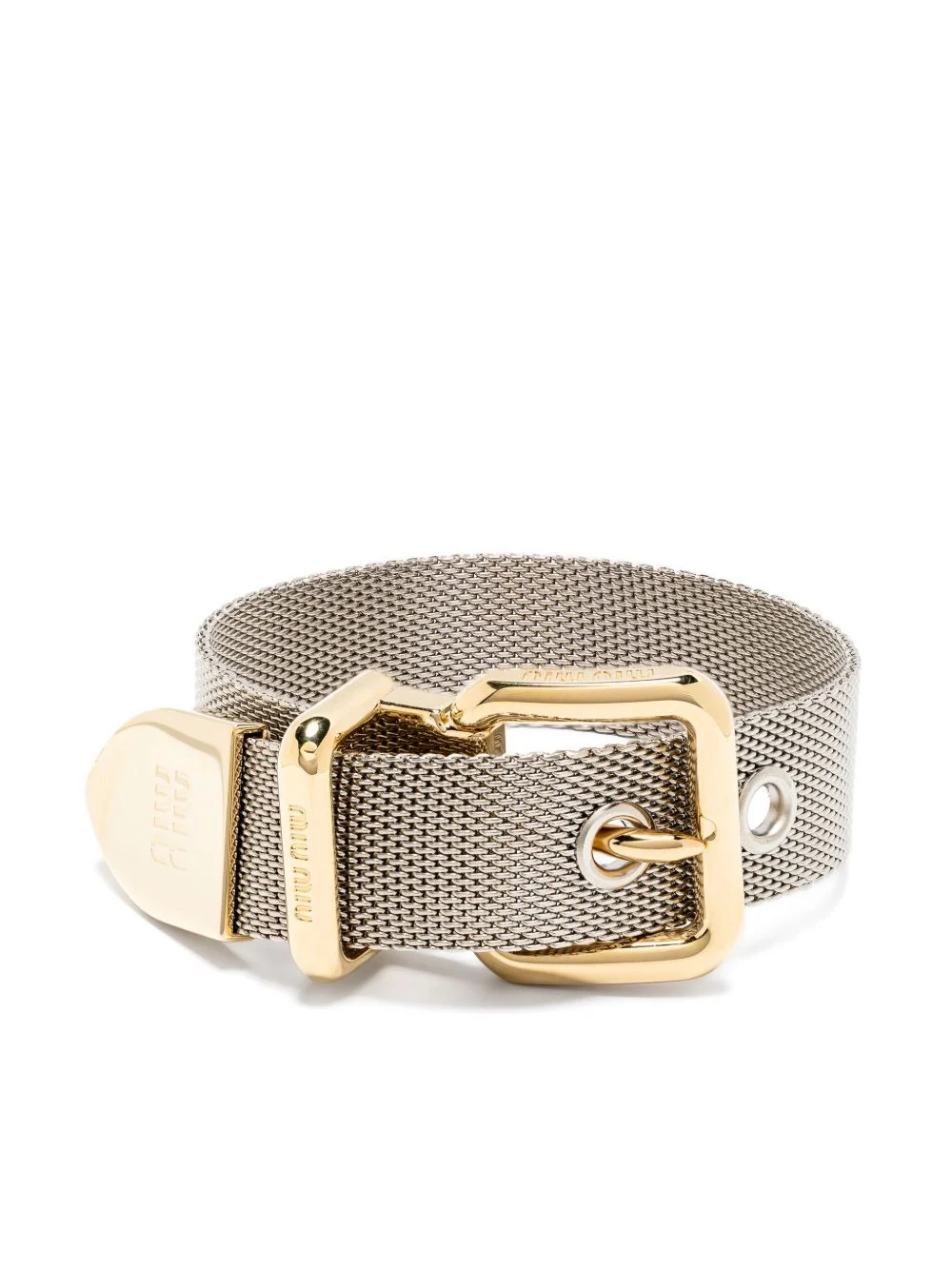 two-tone buckle bracelet - 1
