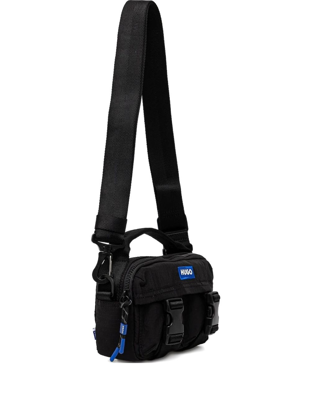 buckle top-handle shoulder bag - 1