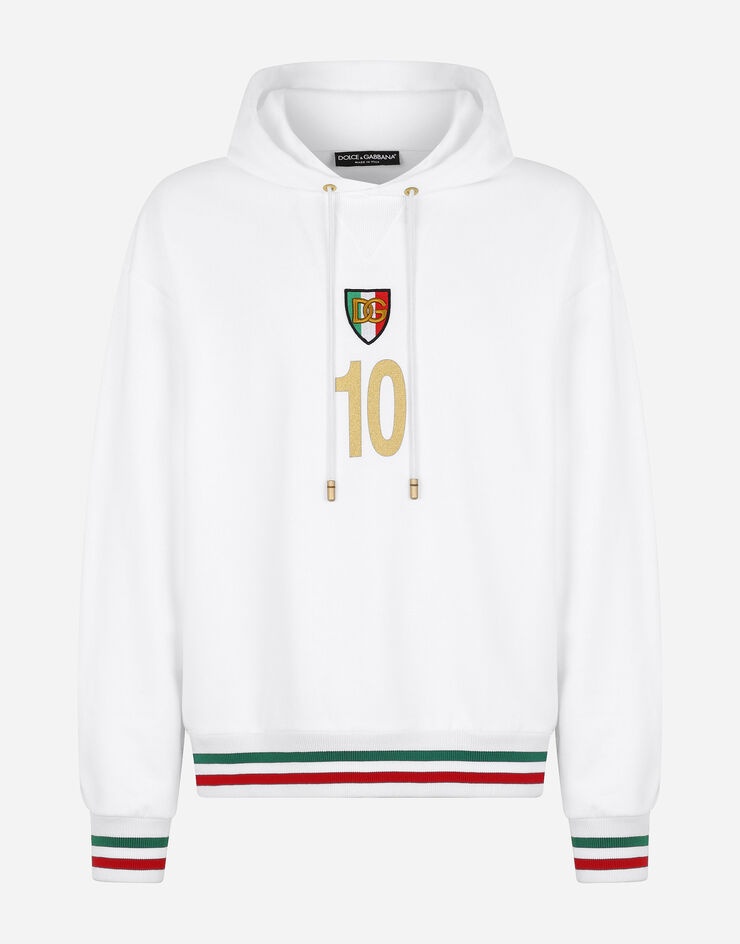 Jersey hoodie with patch - 3