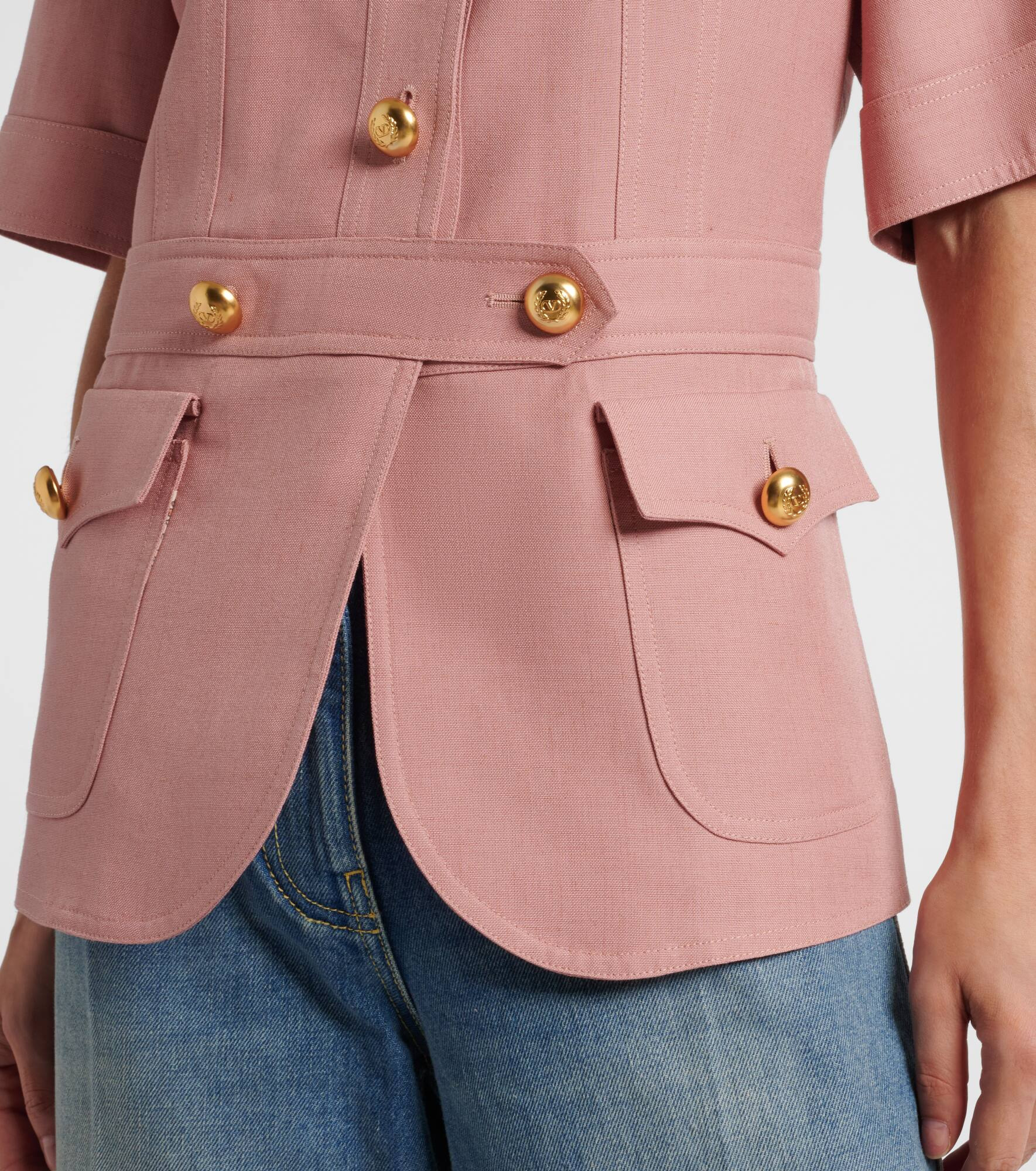 Cashmere and cotton jacket - 5