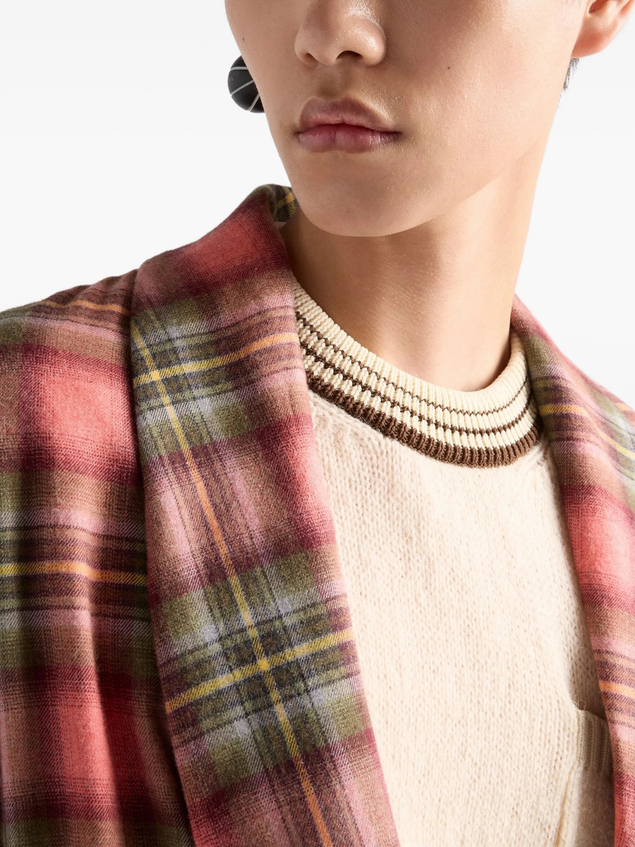 cotton robe single-breasted coat - 5