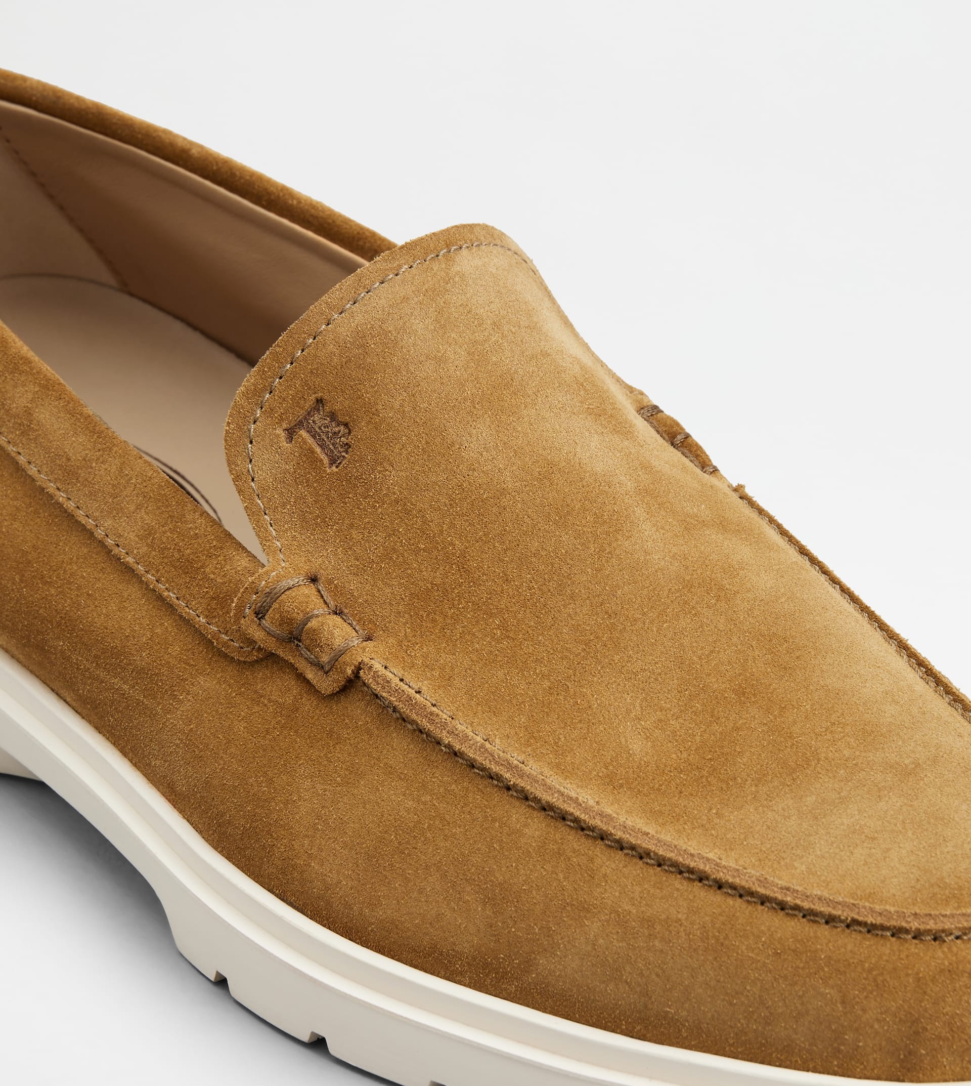 SLIPPER LOAFERS IN SUEDE - BROWN - 5