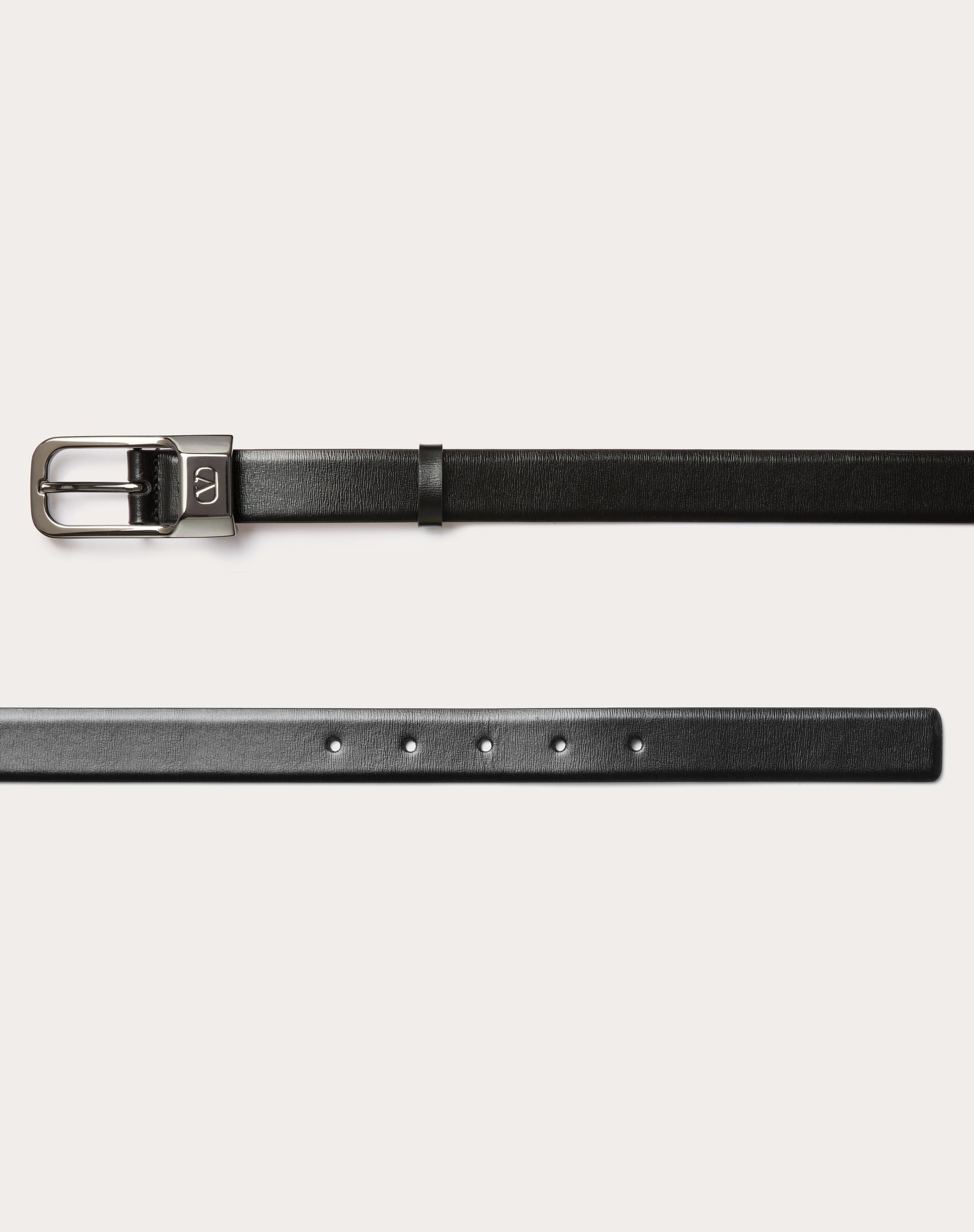 MINI VLOGO SIGNATURE CALFSKIN LEATHER BELT 25 MM - 3