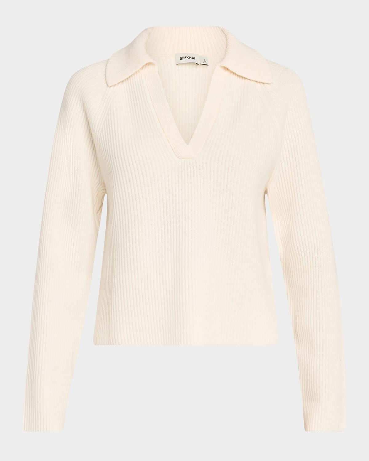 Lopez Wool-Cashmere Polo Sweater - 1