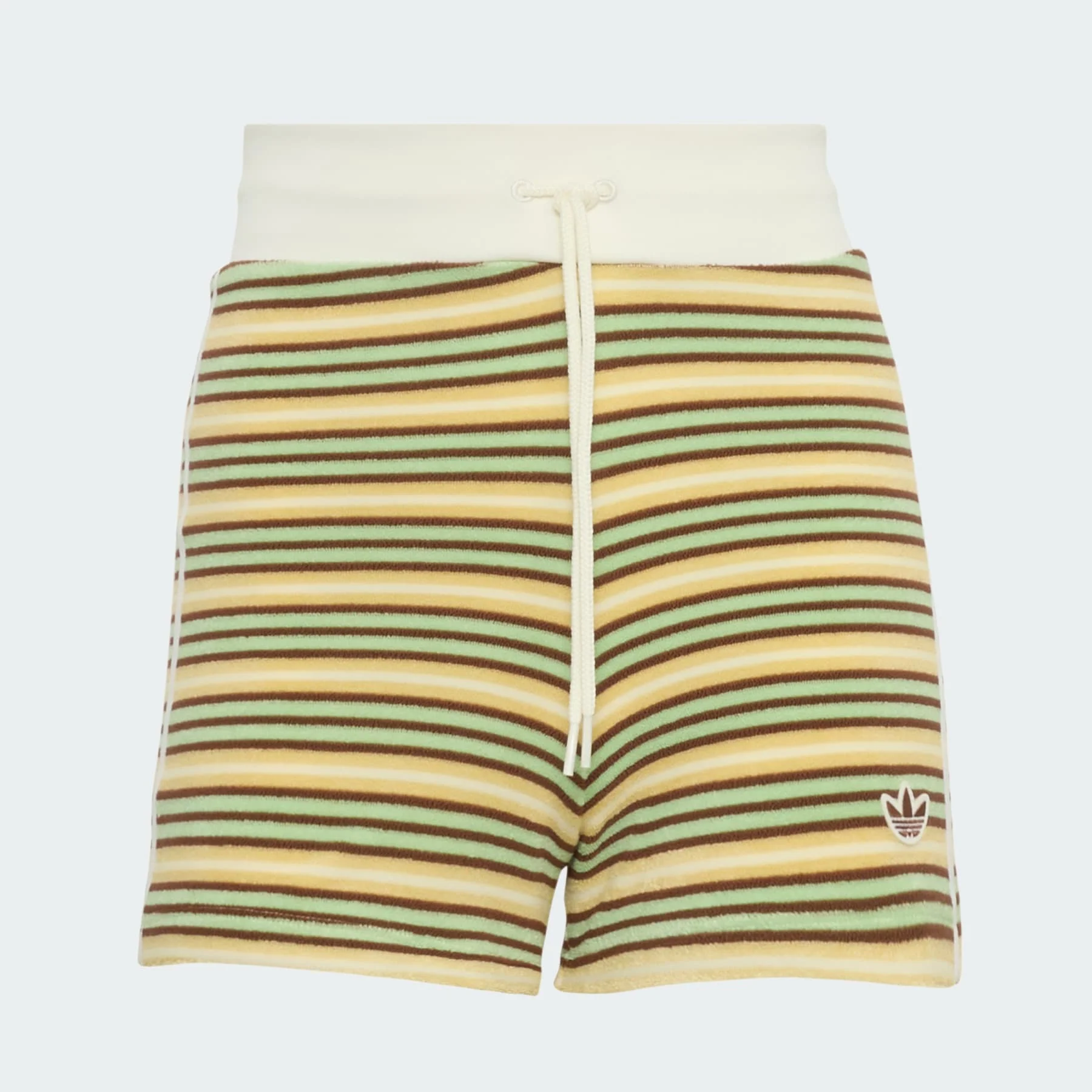 ADIDAS ORIGINALS SUMMER GLOW STRIPED BOOTY SHORTS - 1