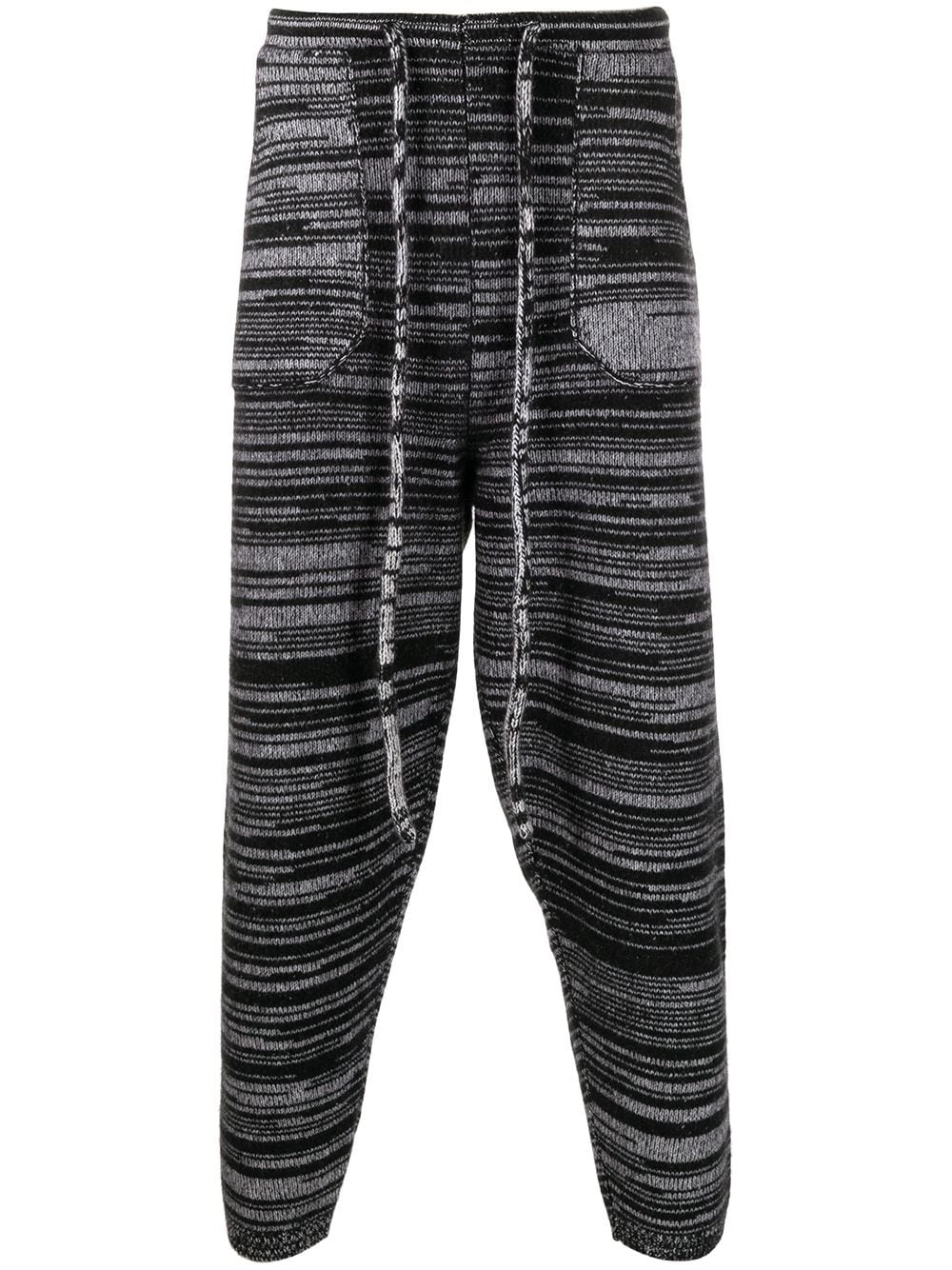 stripe heavy joggers - 1