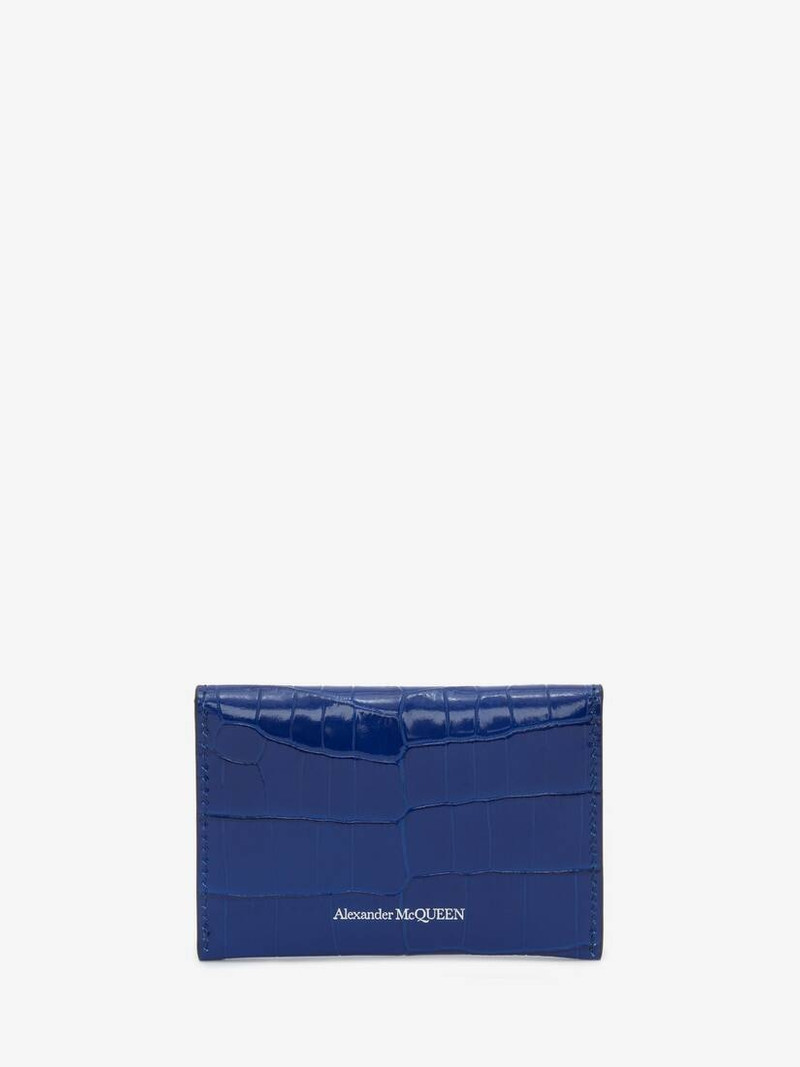 Skull Envelope Card Holder in Blue 3