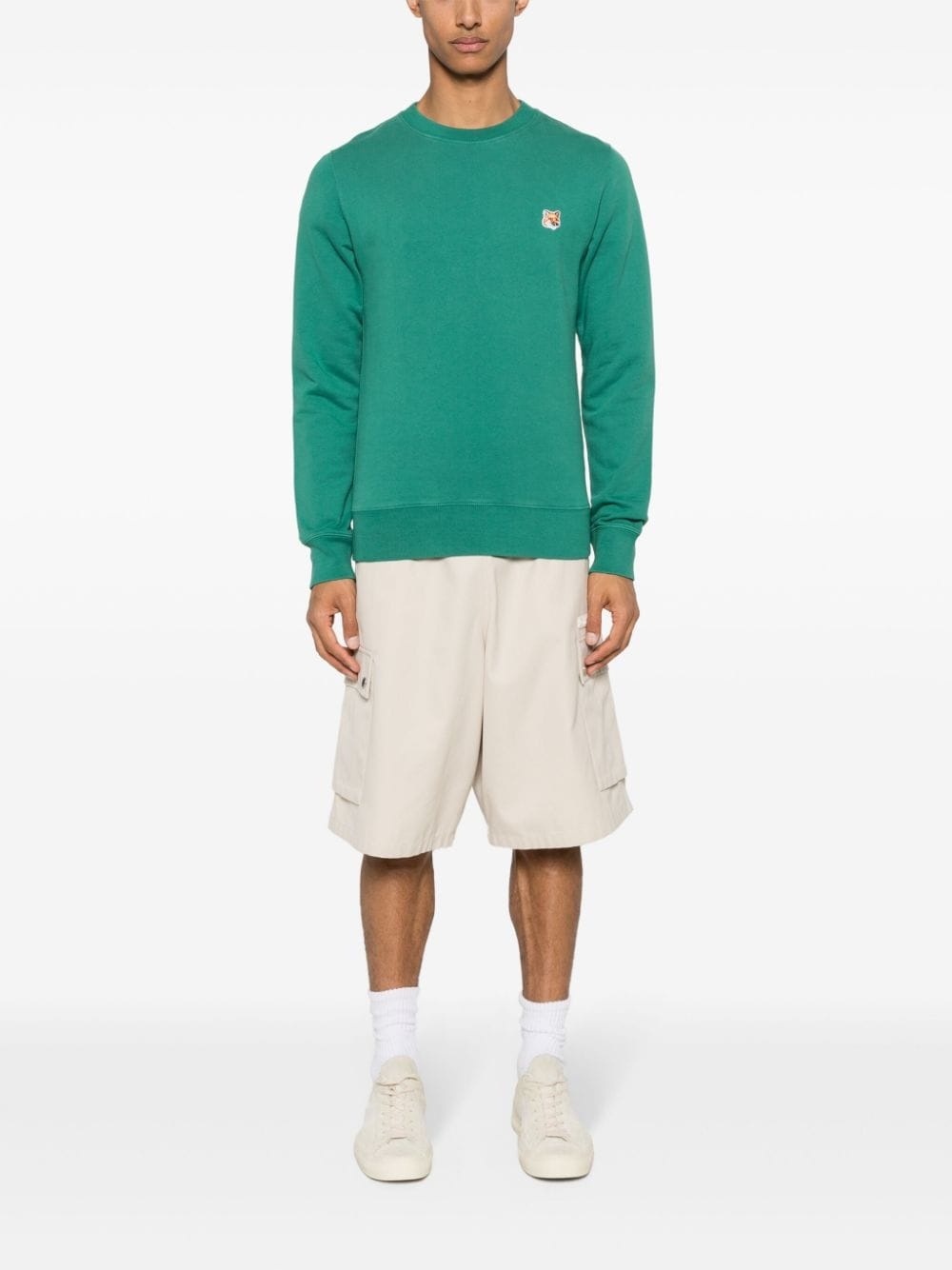 Fox Head-patch sweatshirt - 2
