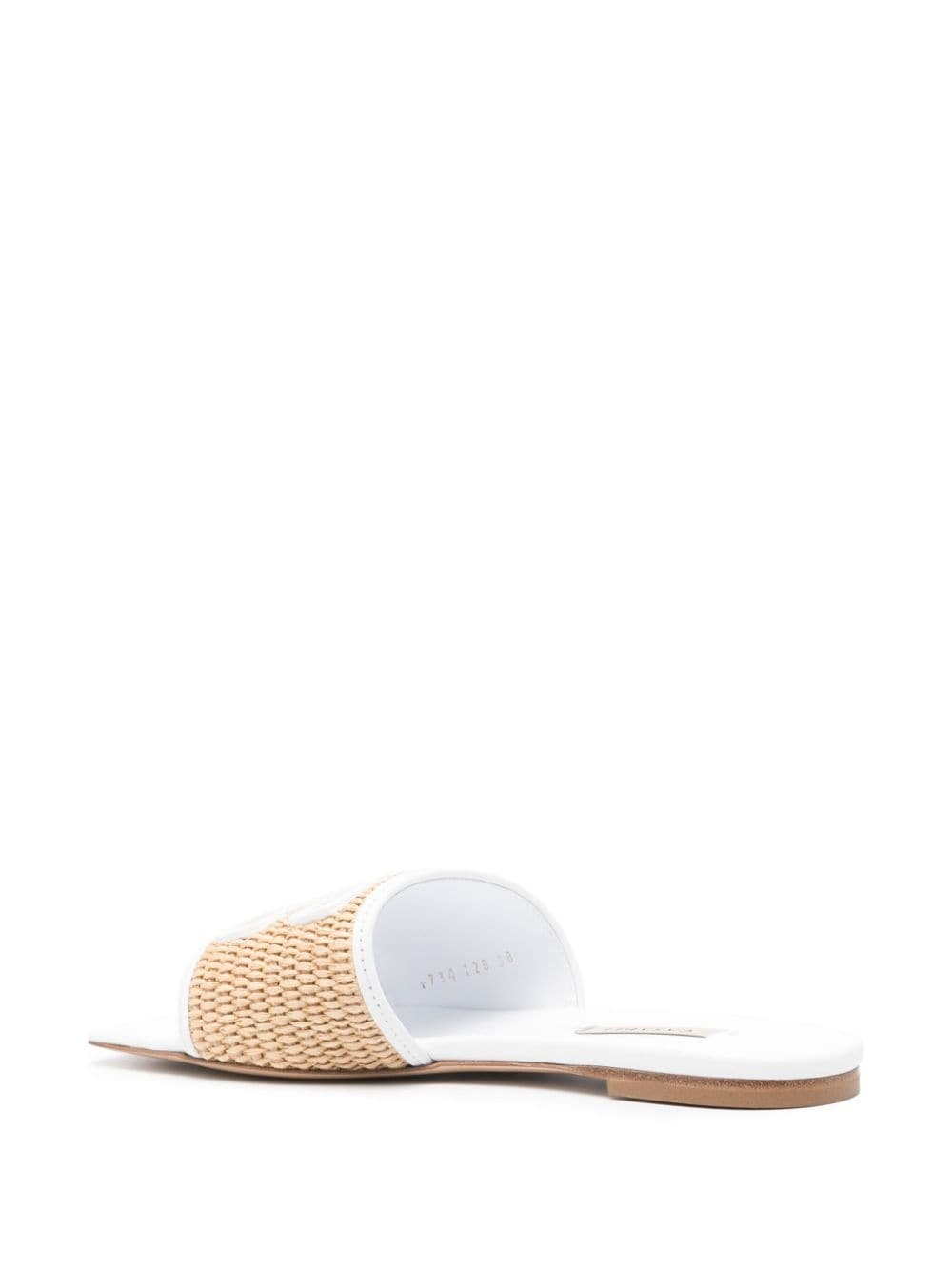 Portofino woven-raffia slides - 3
